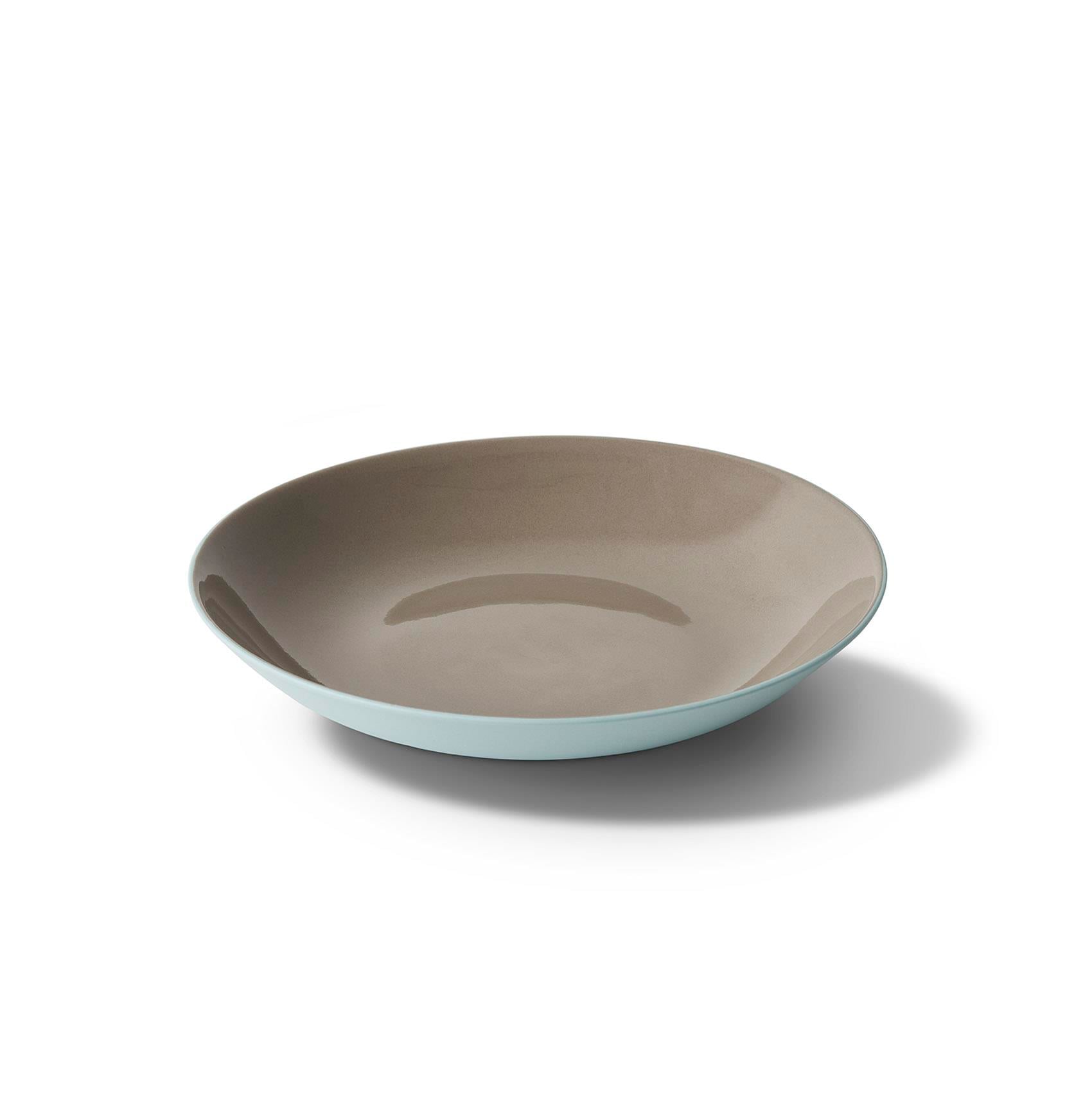 Runde Tiefe Platte Doppel Farbe - Aqua&Rock