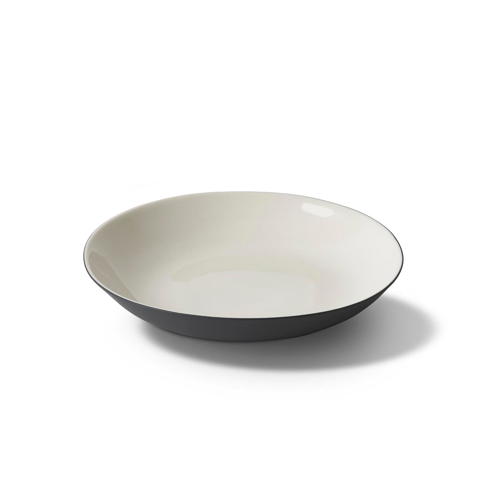 Runde Tiefe Platte Doppel Farbe - Black&Ivory