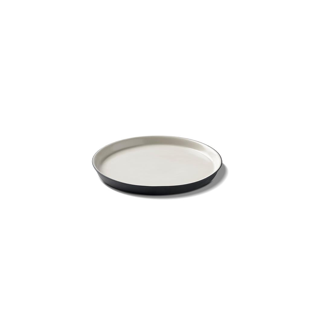 Round Bread Plate Double Colour Ivory - Black&Ivory