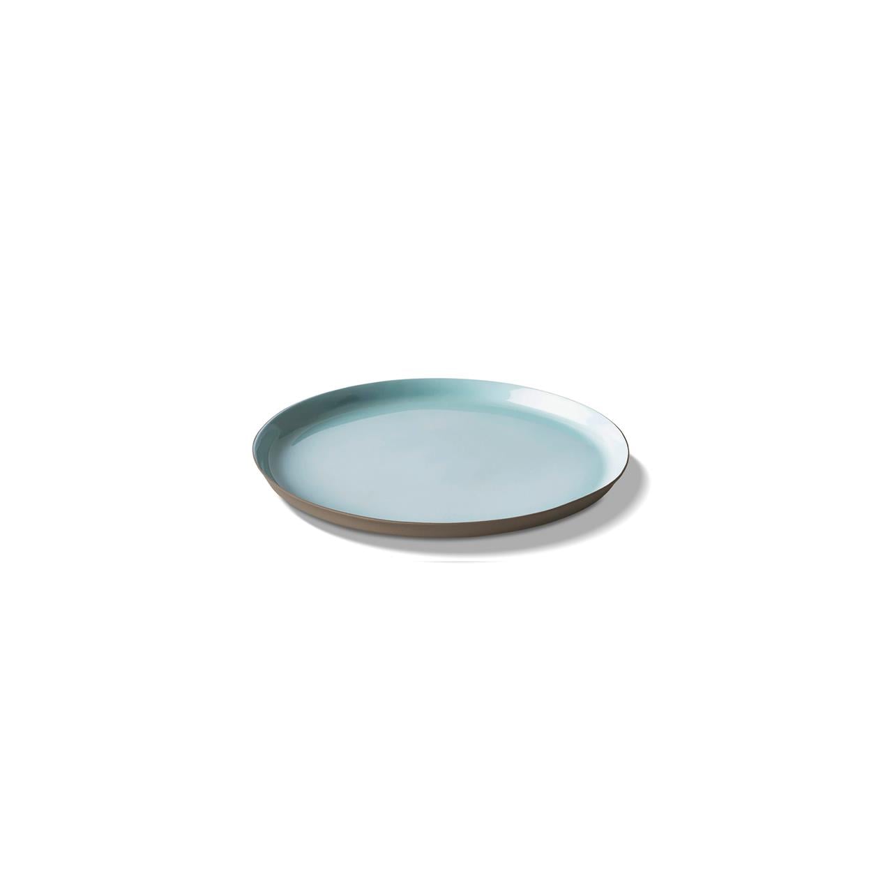 Round Bread Plate Double Colour Ivory - Rock&Aqua
