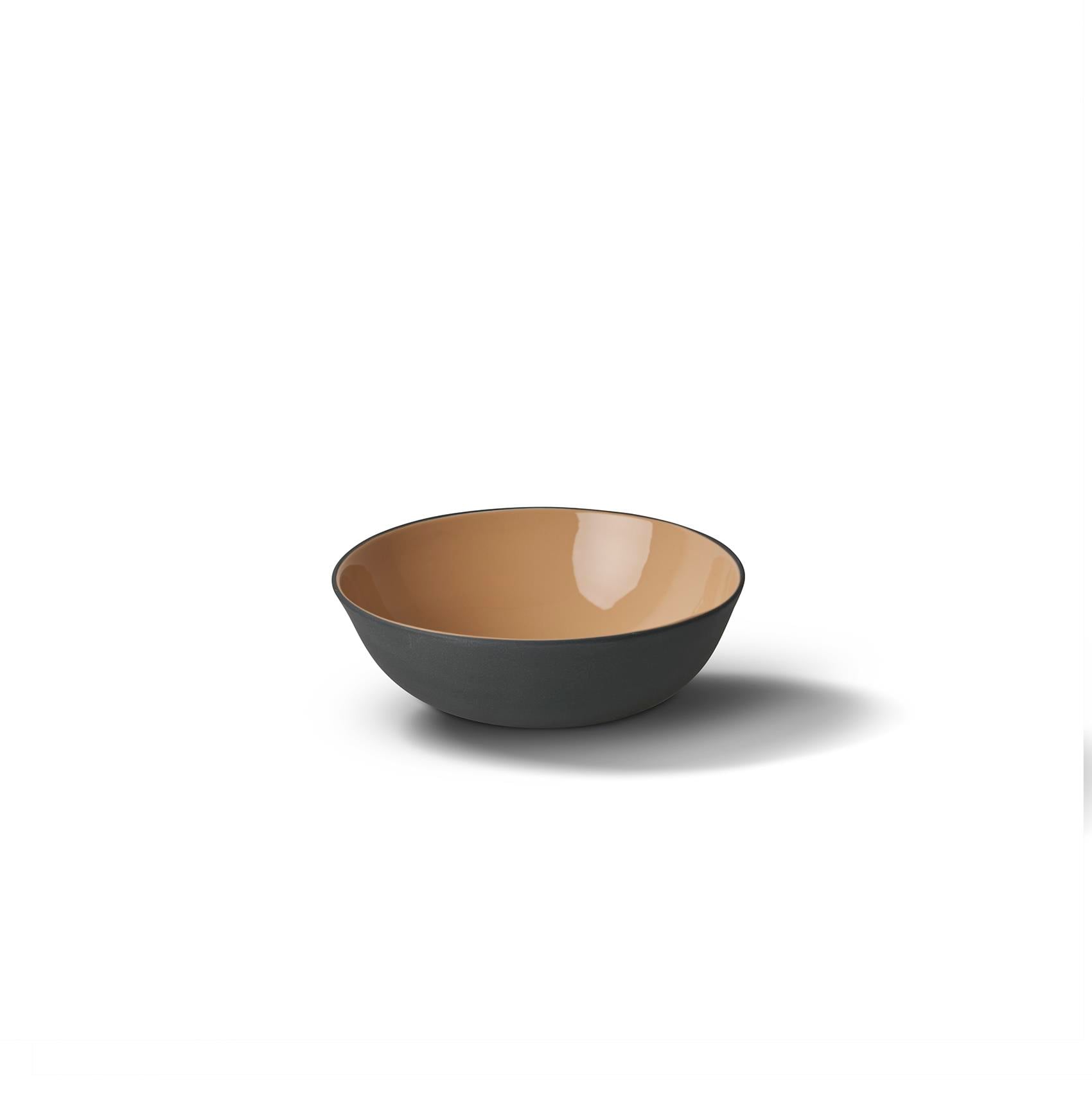 Round Small Bowl Double Colour - Black&Straw