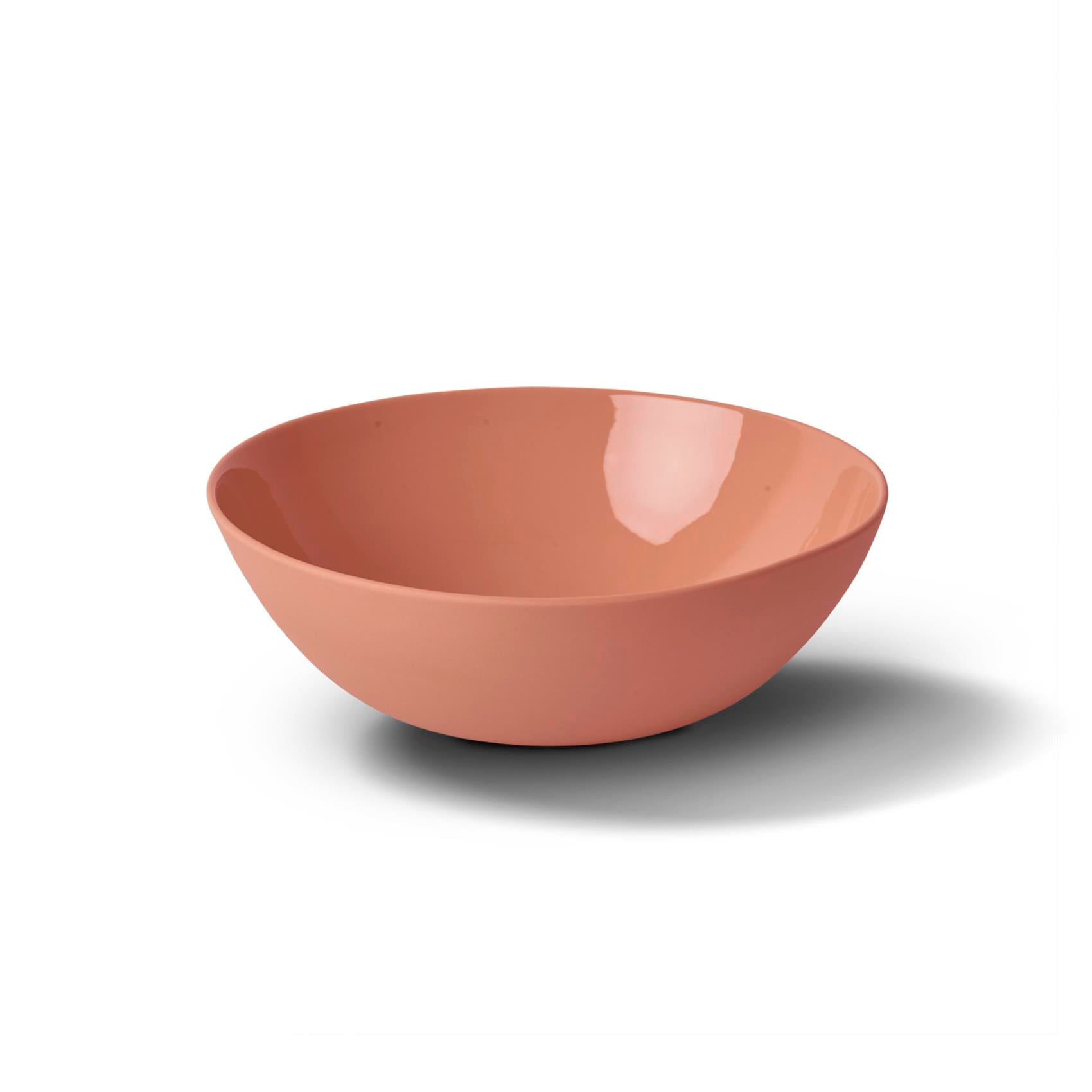 Round Medium Bowl Ivory - Coral