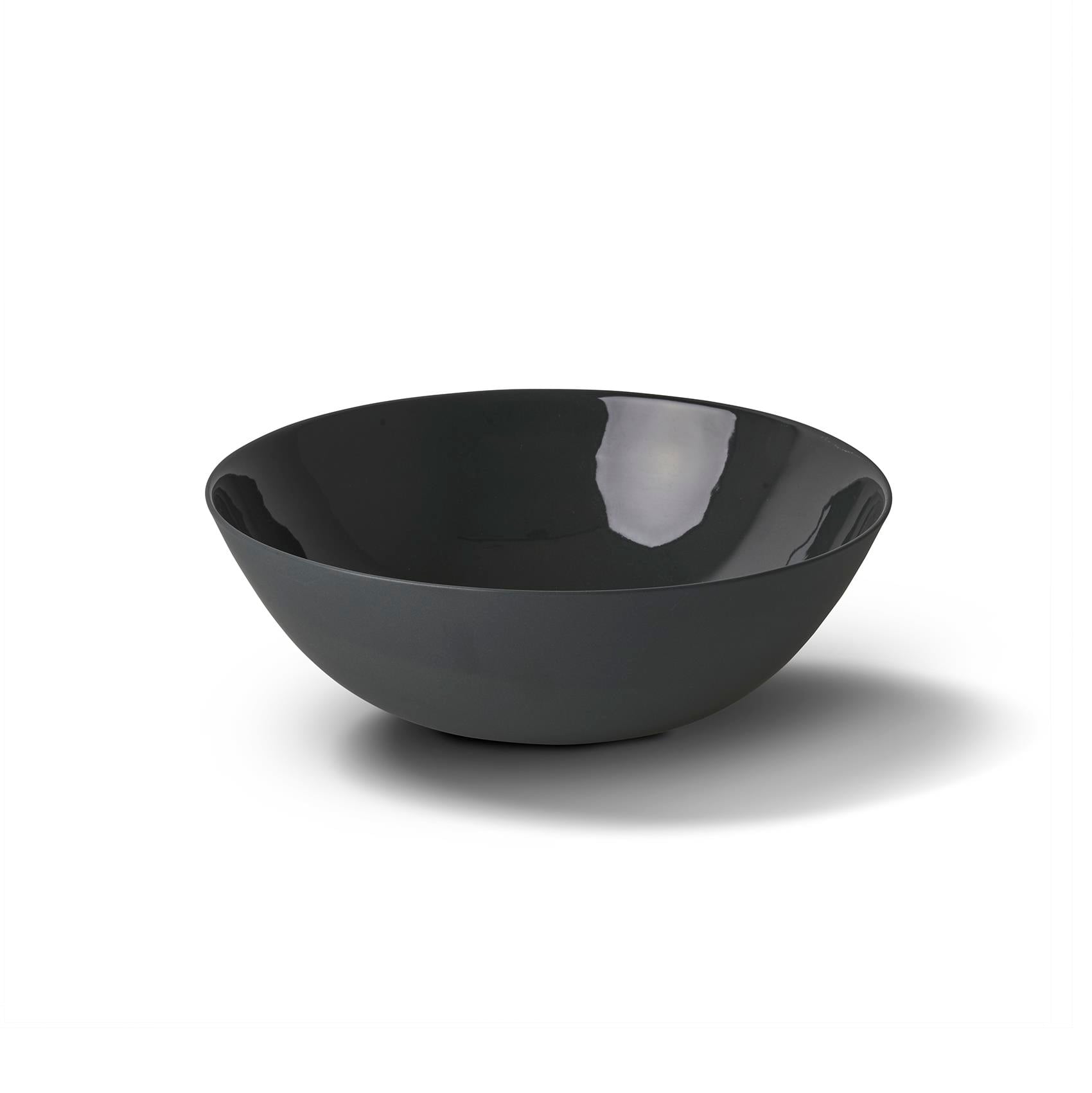 Round Medium Bowl Ivory - Black