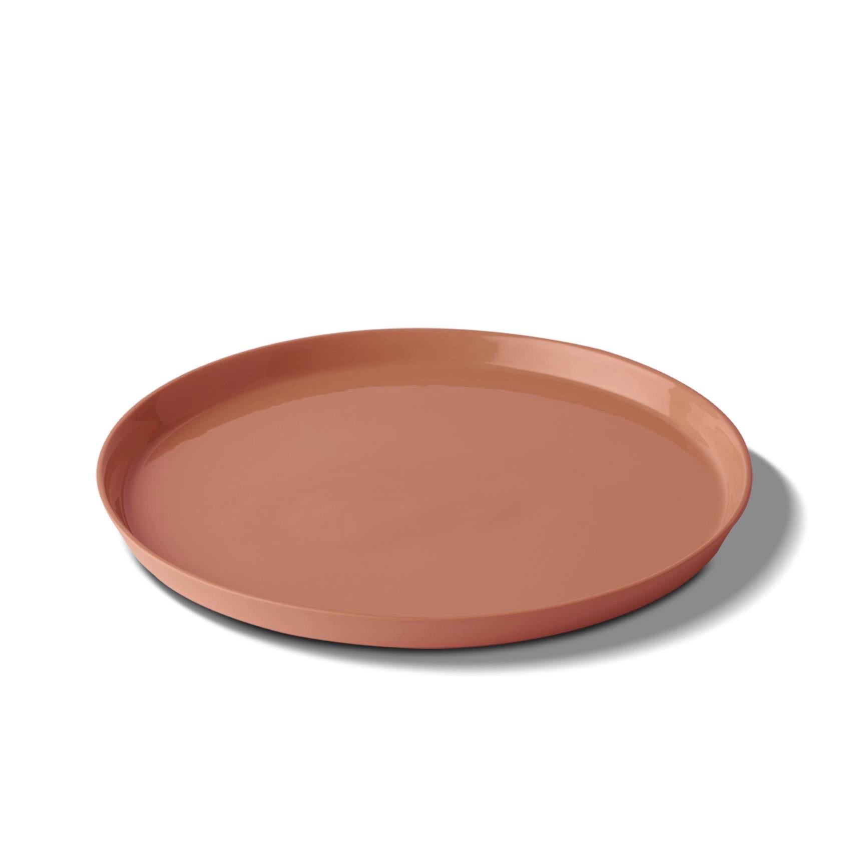 Assiette Dîner Ronde Couleur Unique Aqua - Coral