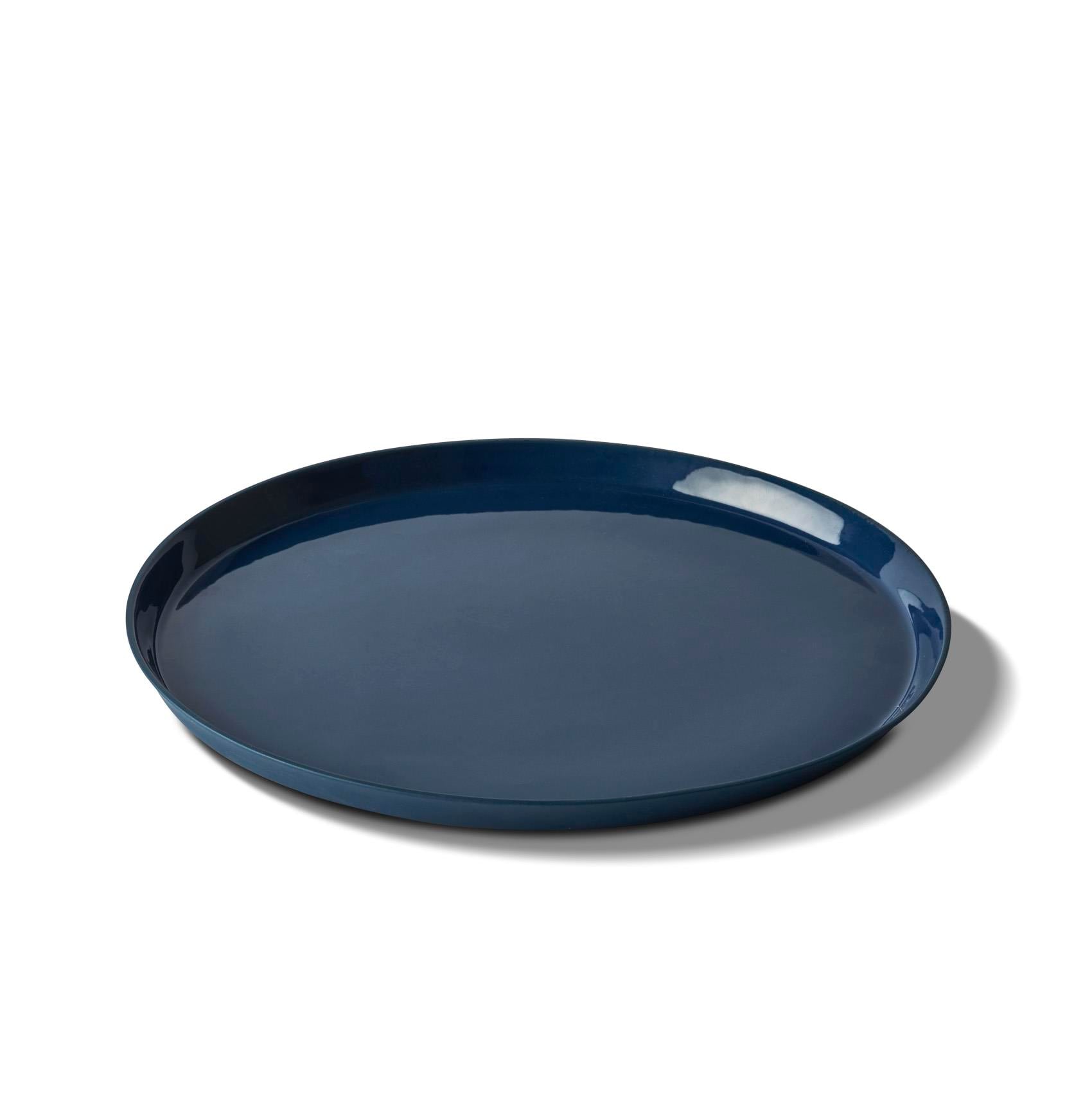 Assiette Dîner Ronde Couleur Unique Aqua - Ocean