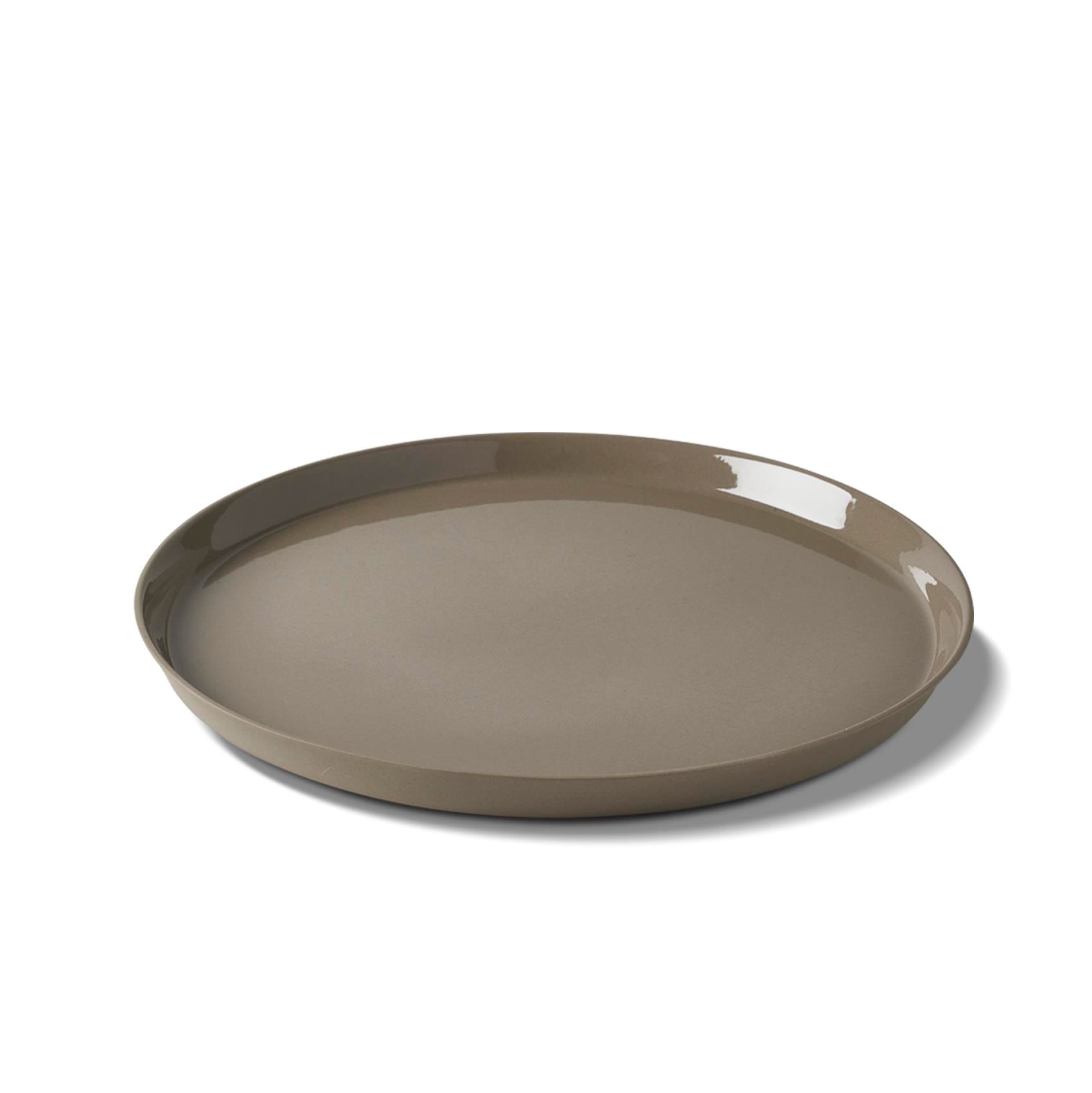 Assiette Dîner Ronde Couleur Unique Aqua - Rock