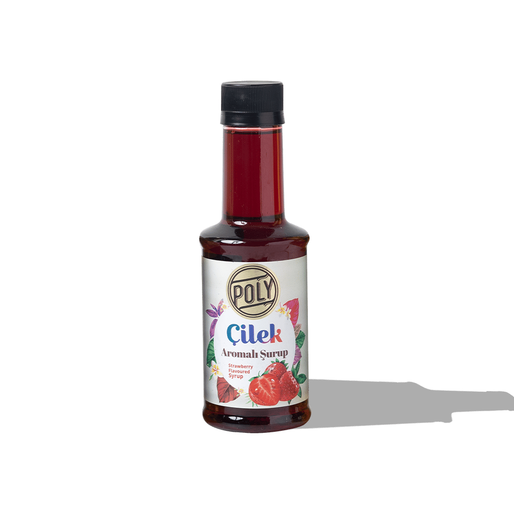 Poly Çilek Aromalı Kahve Şurubu 200ml | Addis Ababa Coffee