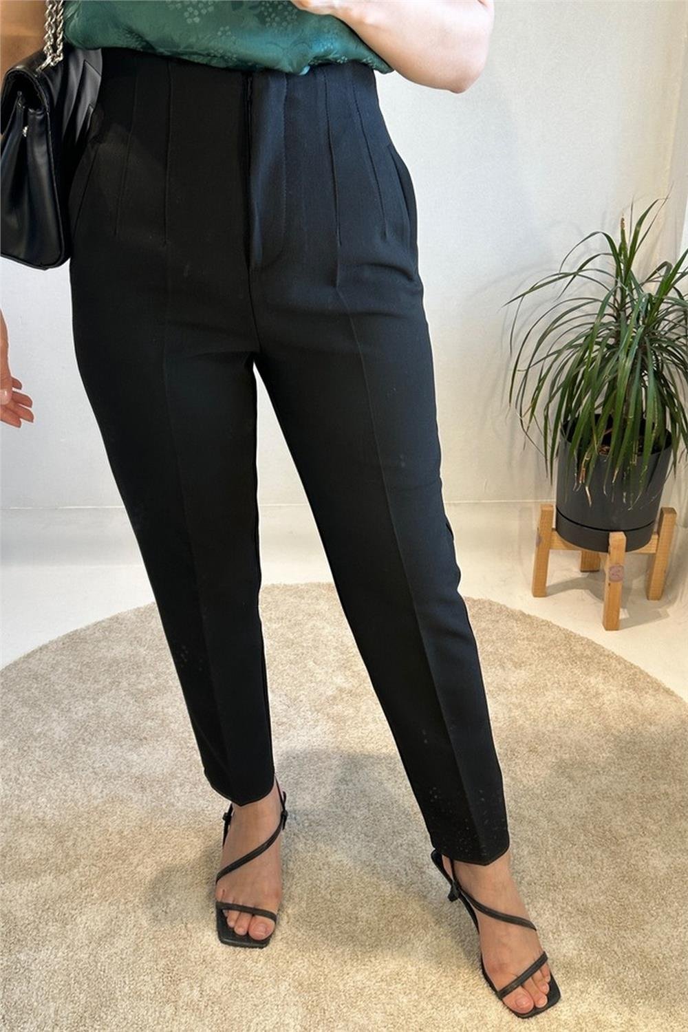 Zara Model Siyah Pensli Pantolon