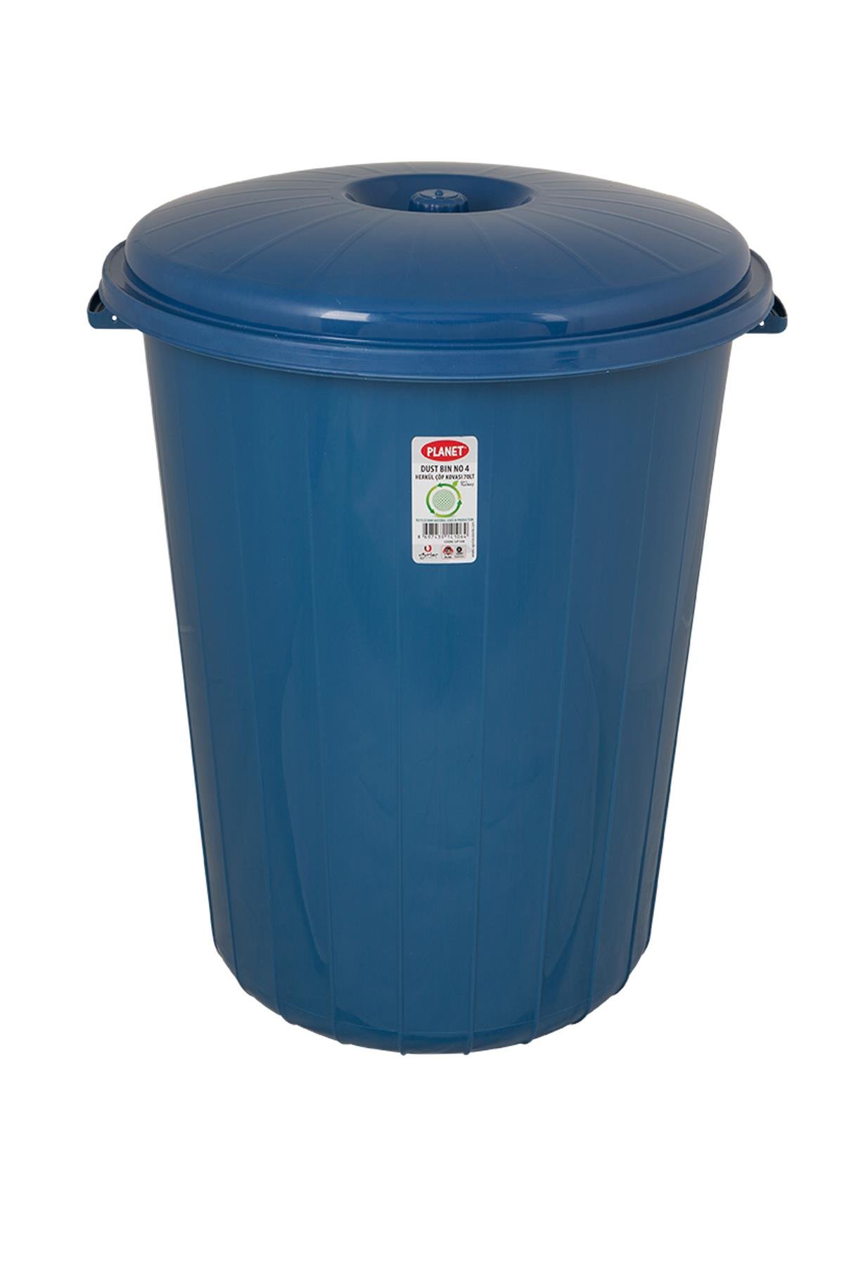 Çöp Kovası Renkli Herkül 70 LT No. 4 Mavi | Uğurlar Plastik