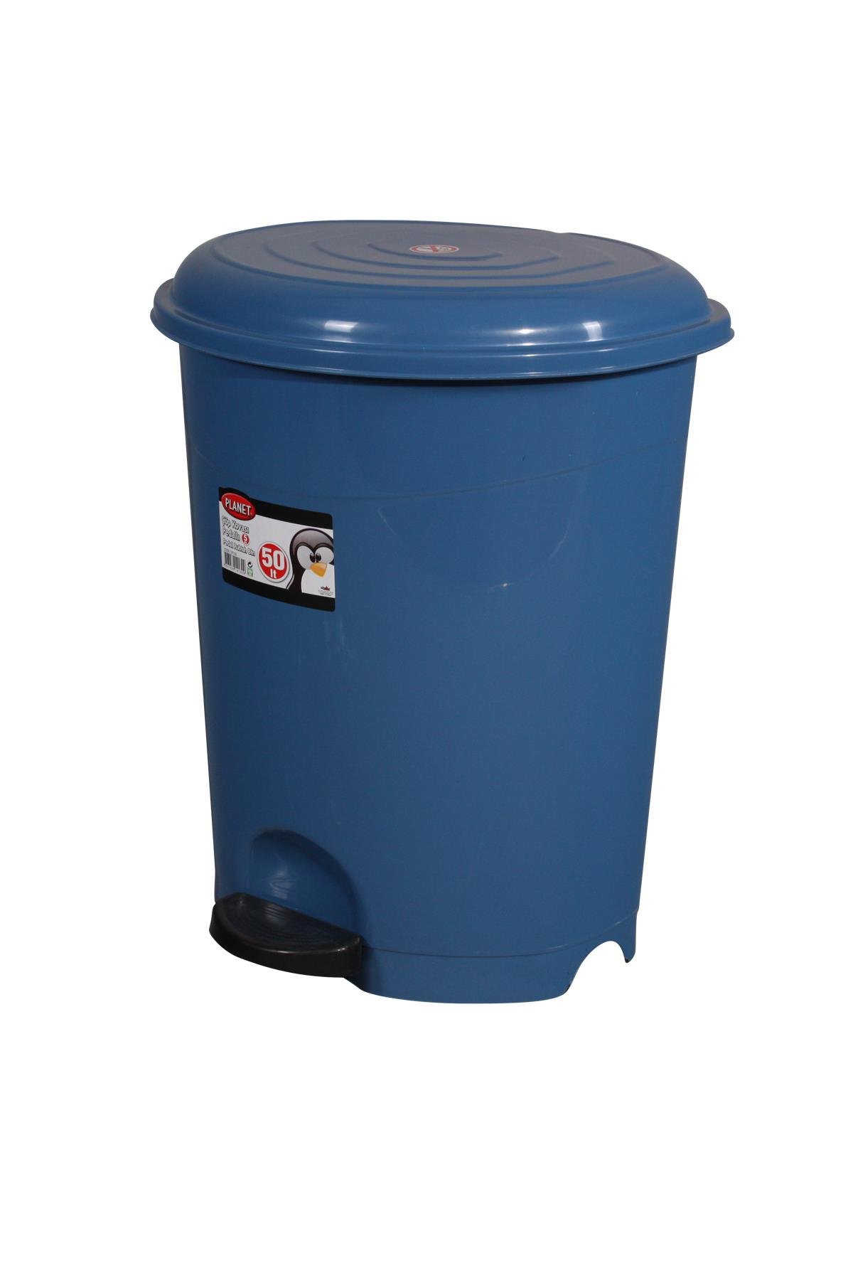 Pedallı Çöp Kovası 50 LT No. 5 Mavi | Uğurlar Plastik