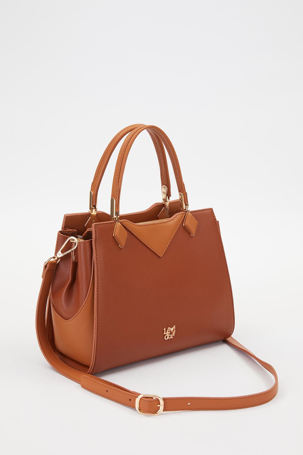 Camel Cift Gizli Gozlu El Çantası - Levidor