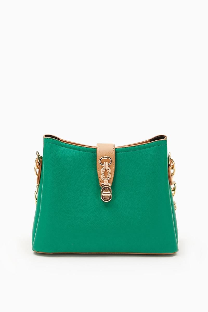 ÇİMEN YEŞİLİ - CAMEL Zincir Askılı Omuz Çantası - Levidor