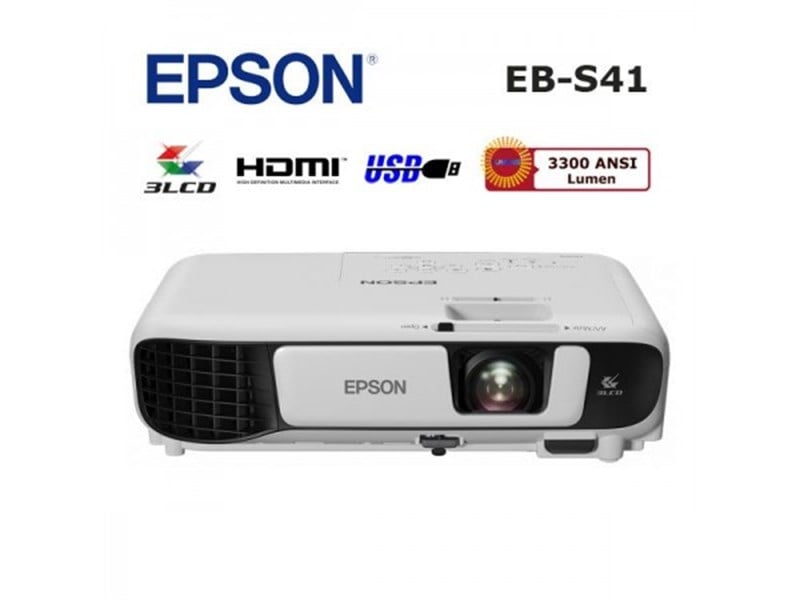 Epson EB-S41 3300 Ansilümen 800x600 LCD Projeksiyon Cihazı