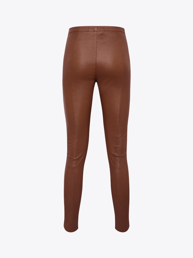 Leather Leggings Brown