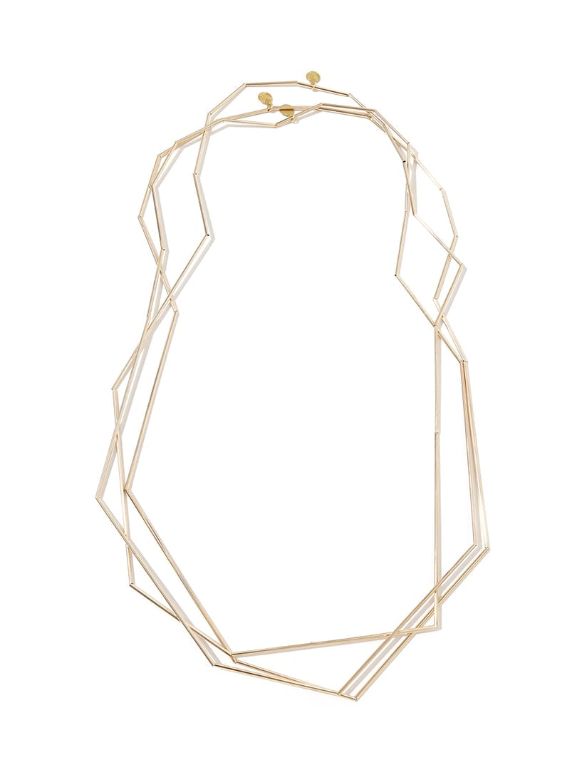 Geometric Necklace Orange