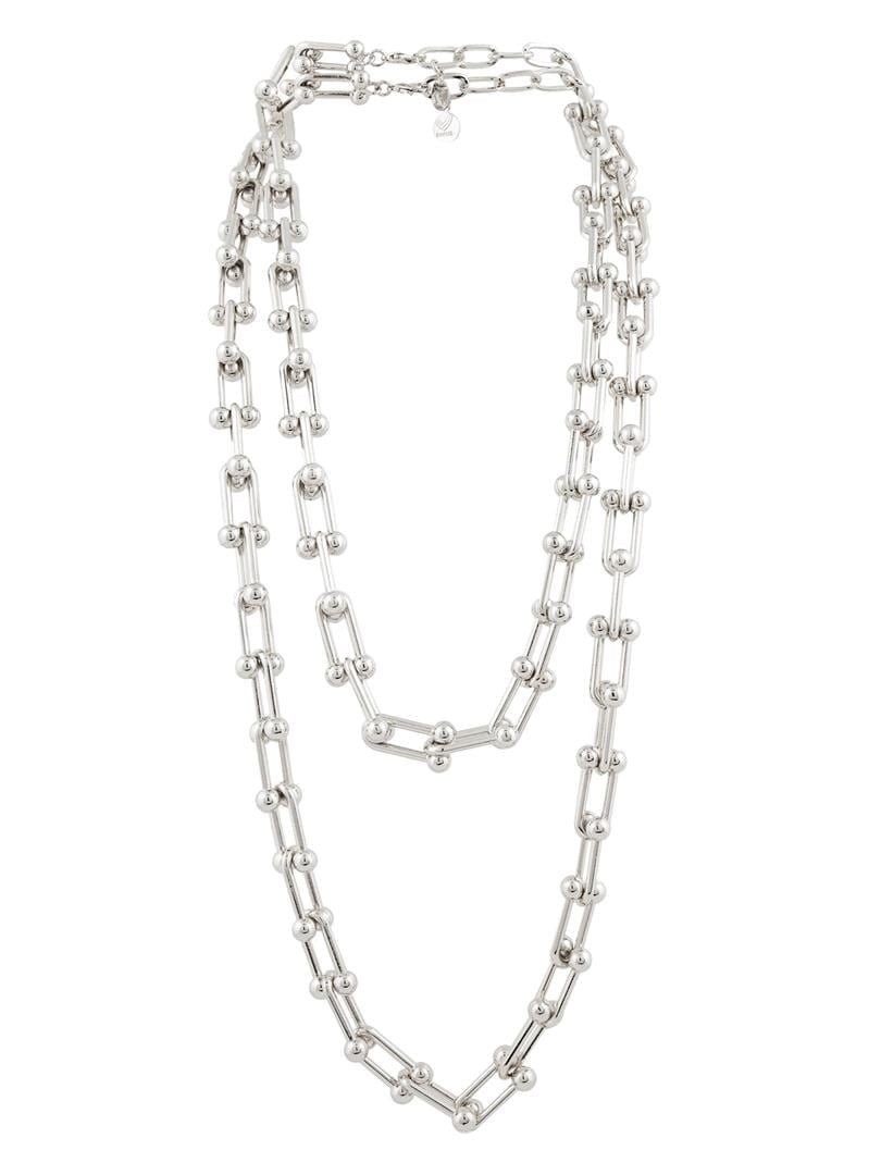 Braided Short Necklace Silver Rivus