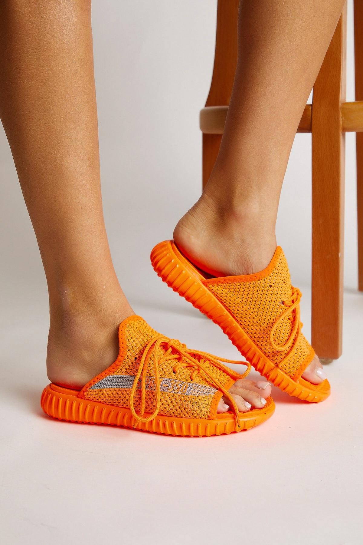 Triko Özel Üretim Unisex Oranj Terlik TBTR-0