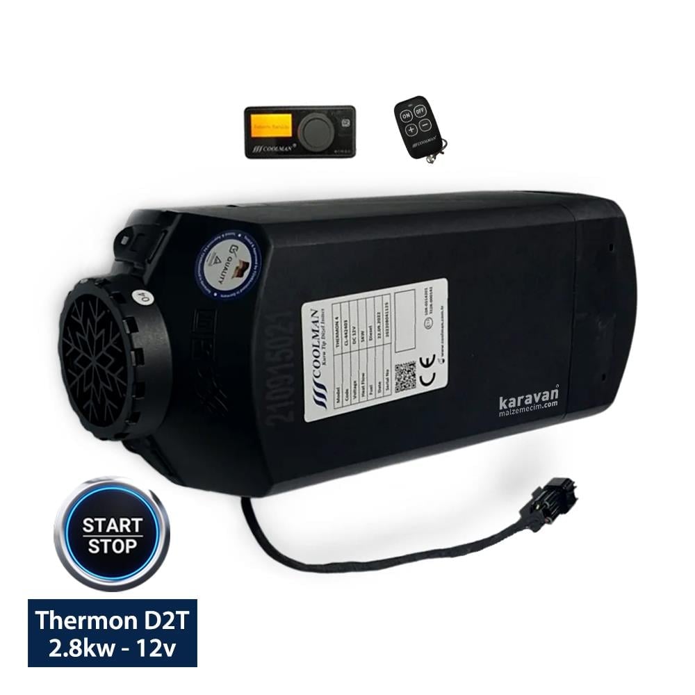 Coolman Thermon D2T 2.8kw Webasto Tipi Dizel Ortam Isıtıcı Start