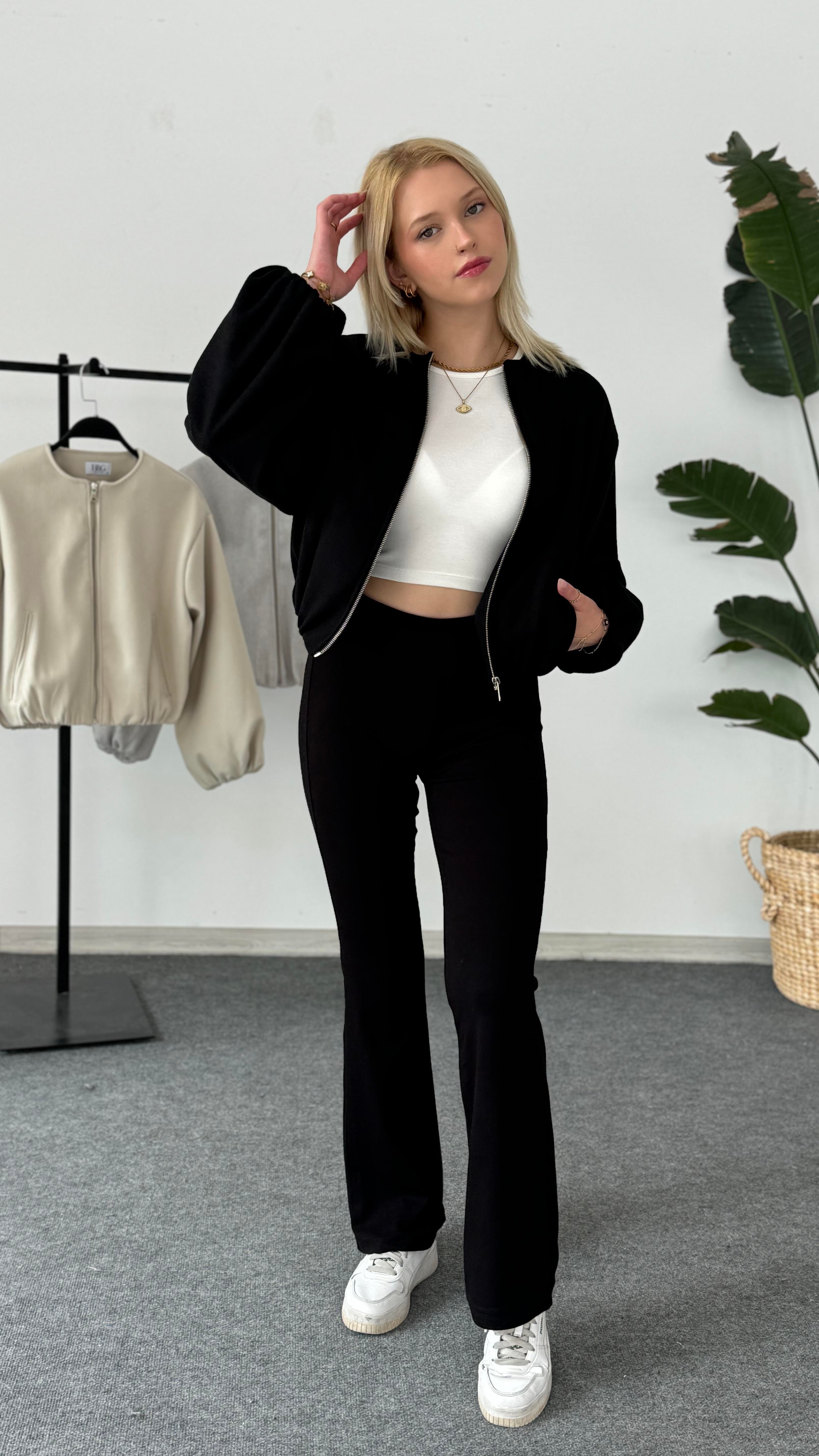 Zara Model Bomber Ceket Siyah