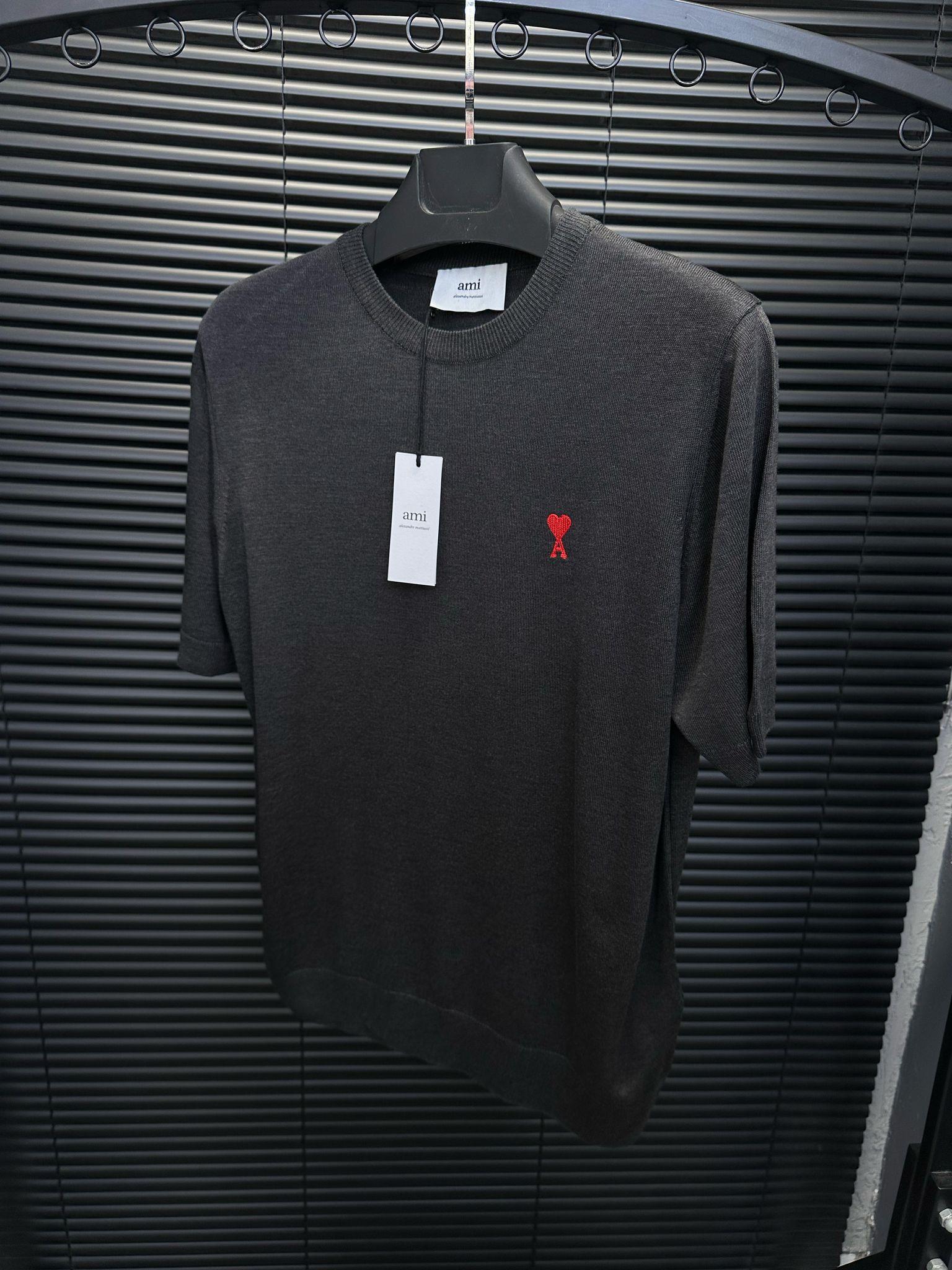 Nakış Logo Detaylı Triko T-Shirt