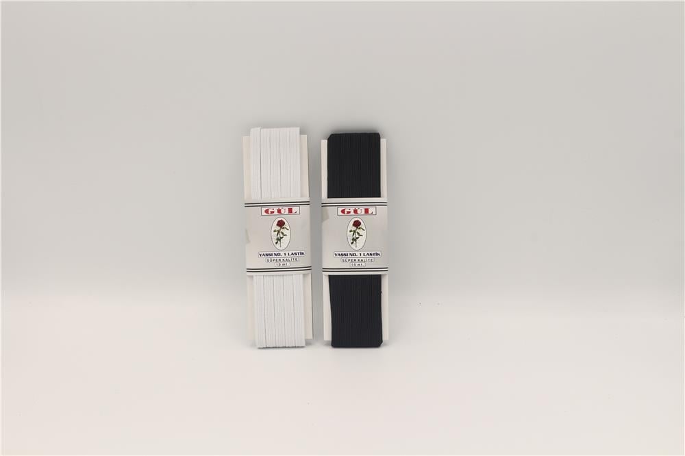 Gül Yassı Lastik 1/10 7 mm - 10 mt Siyah