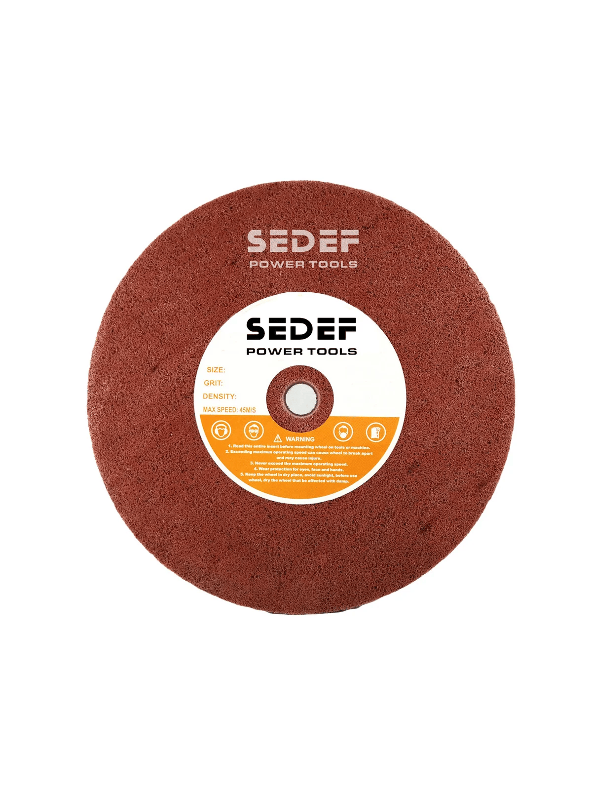 250x30x25 mm Kahverengi Skoç Elyaf Zımpara Taşı 7PC 180 Kum | Garmak