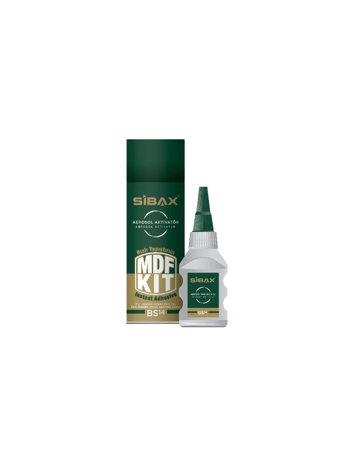 SİBAX BS 14 Hızlı Yapıştırıcı MDF Kit 400 ml + 100 gr | Garmak