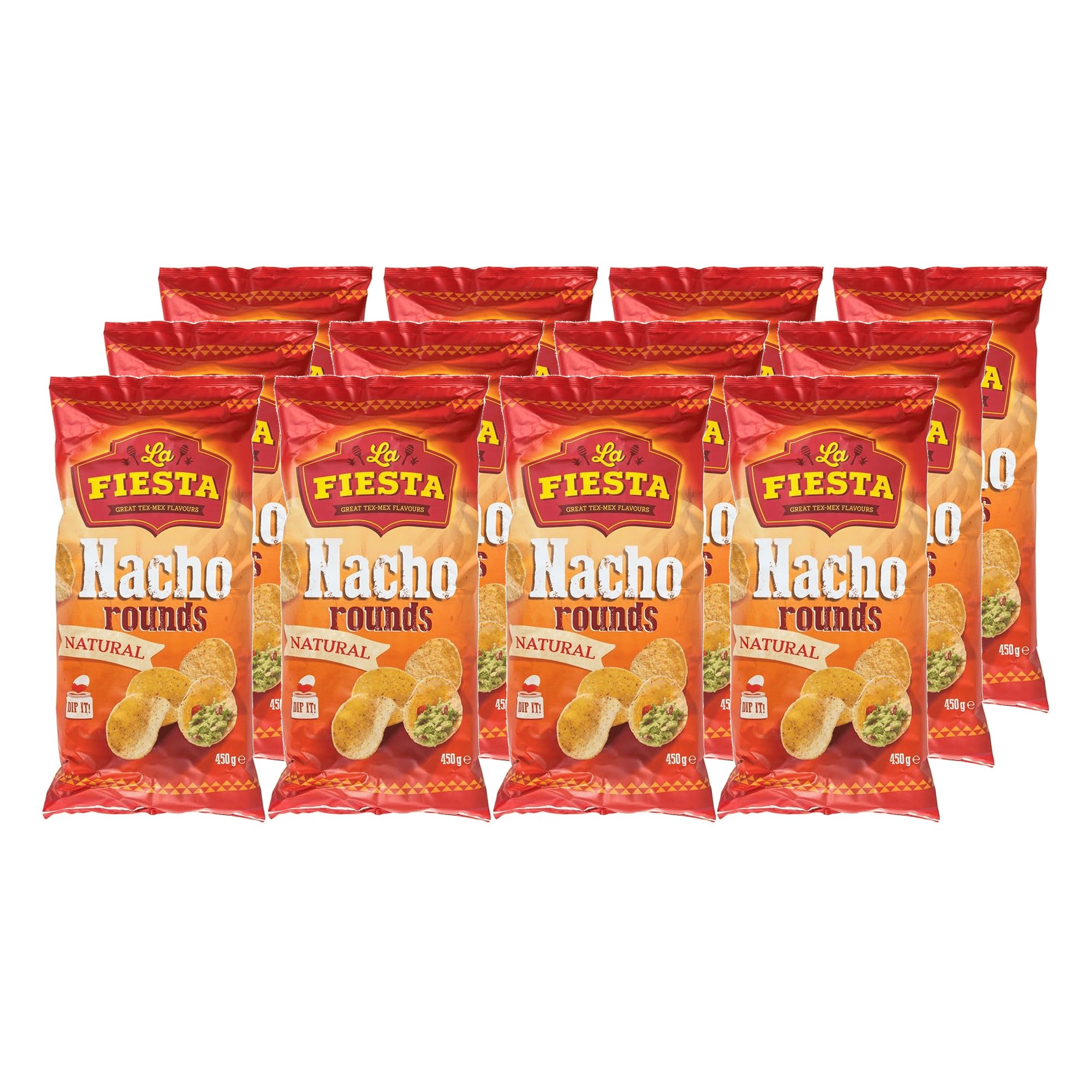 よっちゃん.激レア.デッドストック90後期BigJohn.FIESTA. La Fiesta Tuzlu Yuvarlak Nacho Tortilla Cips 450 g x 12 Adet (Koli)