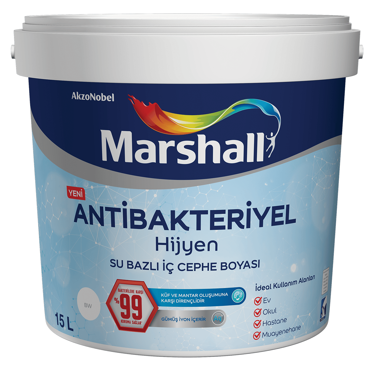 Marshall Boya Antibakteriyel Hijyen Silinebilir İç Cephe Boyası