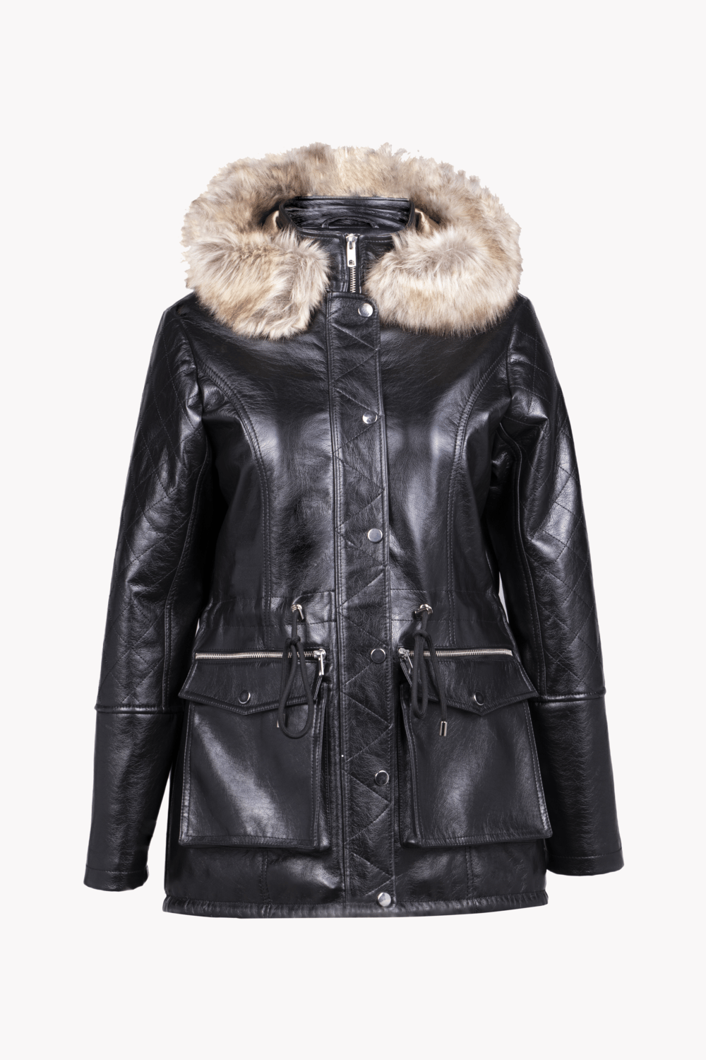 Obilj Leather Coat | Nisse | Online Website