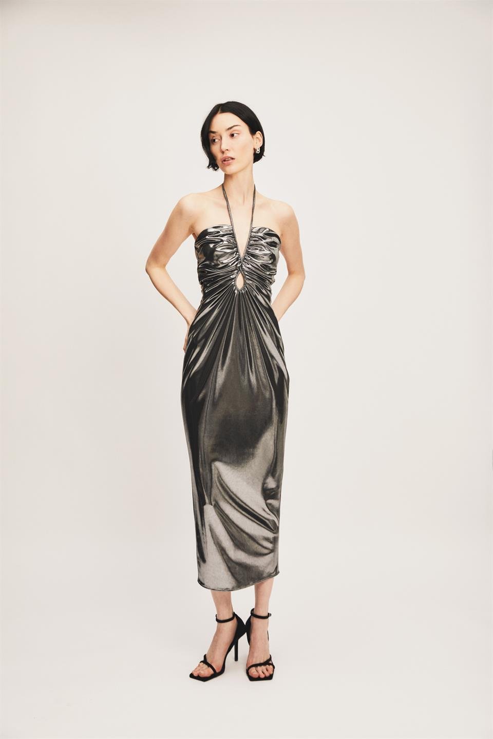 Weza Silver Dress Nisse Online Website