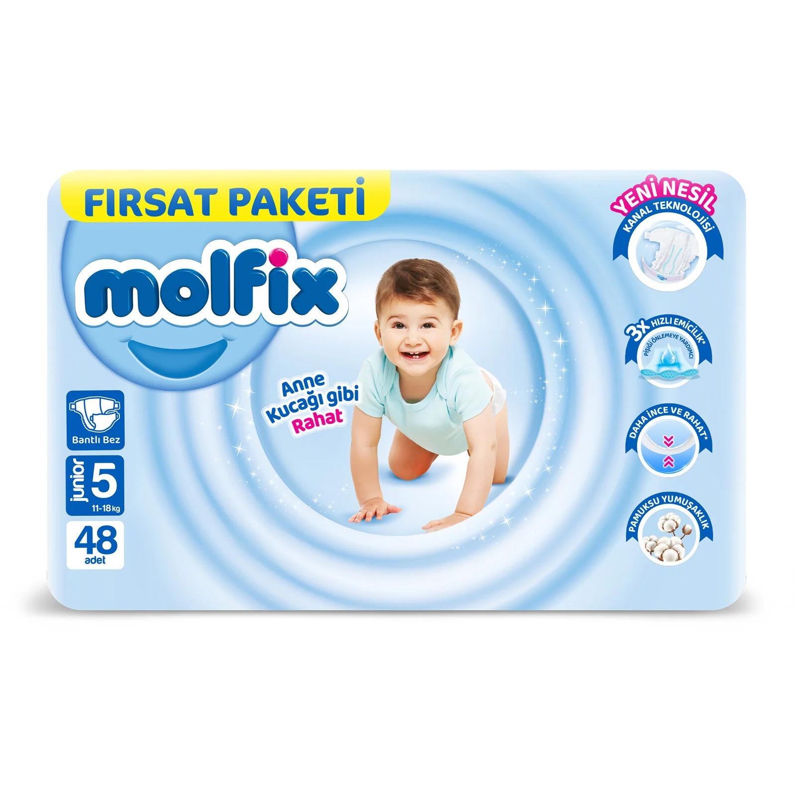 MOLFİX Bebek Bezi 5 Beden Junior Fırsat Paketi 11-18 kg