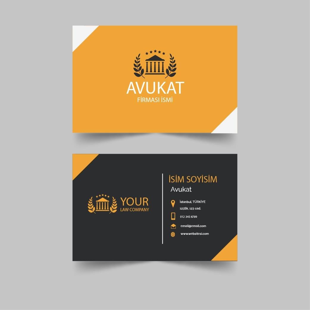 Avukat Kartvizit Model 3