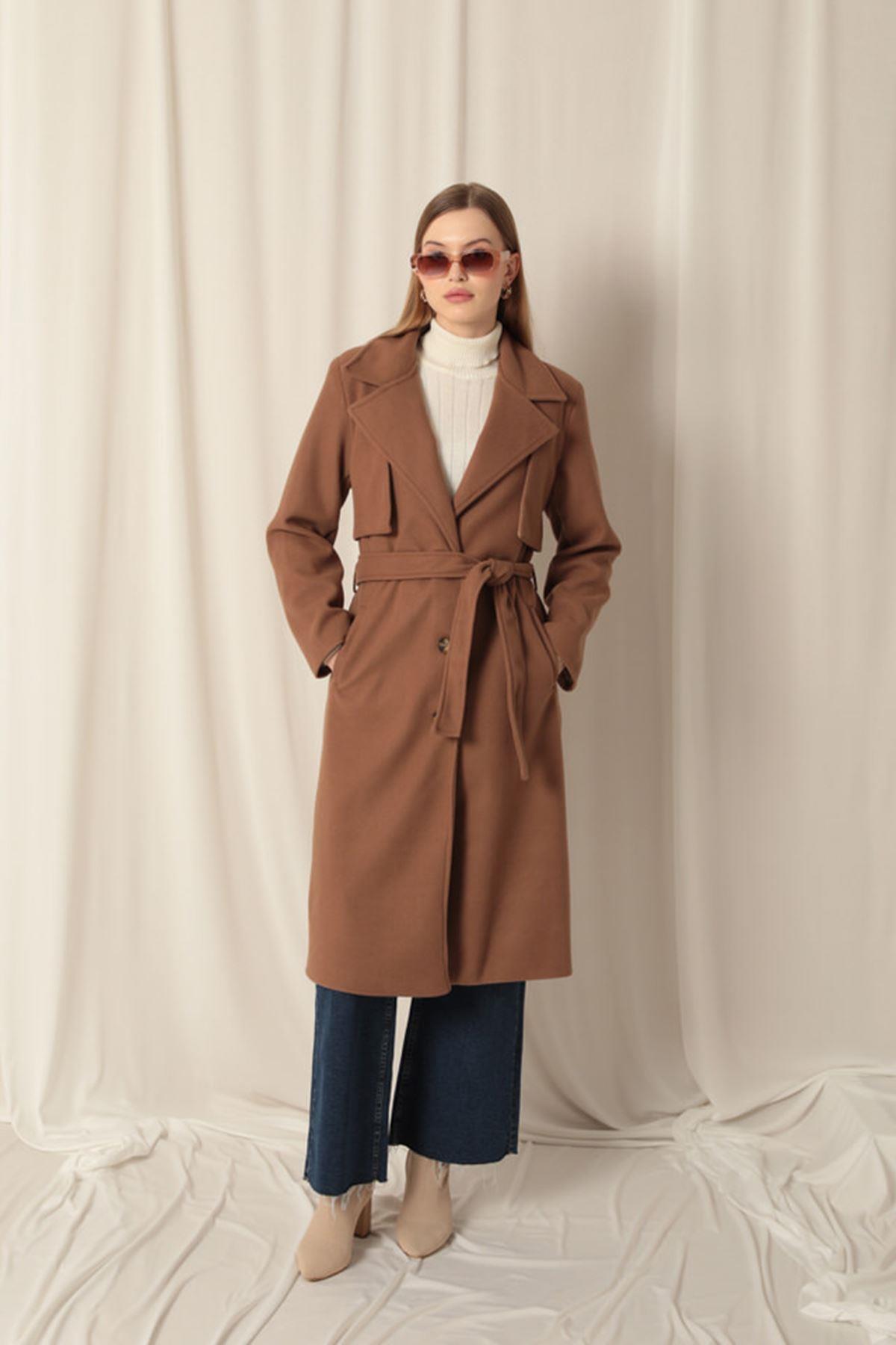 Tan coat women sales