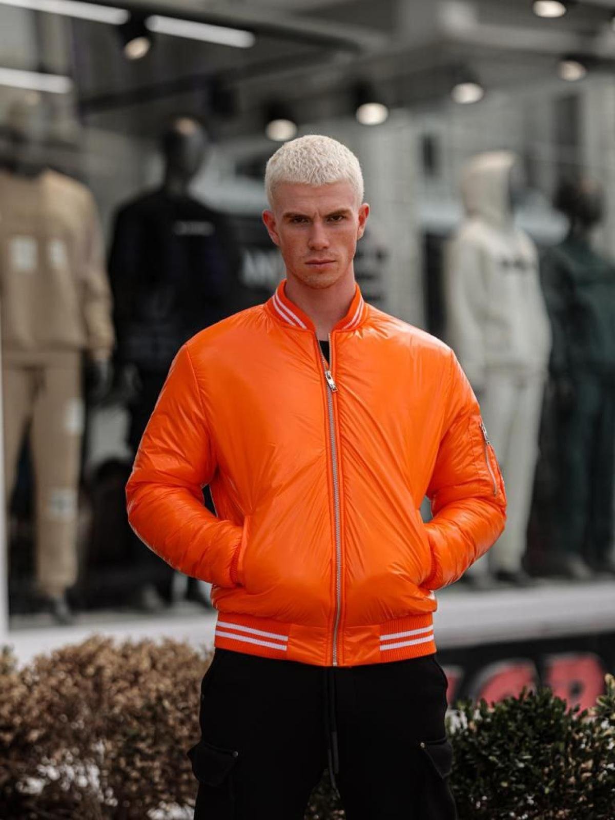 Bombers orange homme best sale