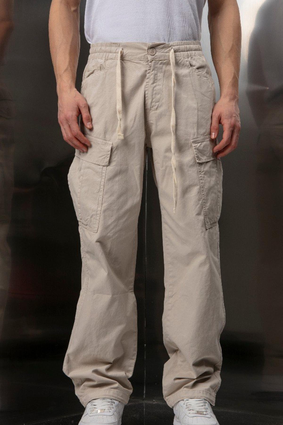 Men cargo pants wholesale Stone color Wholesale Trouser