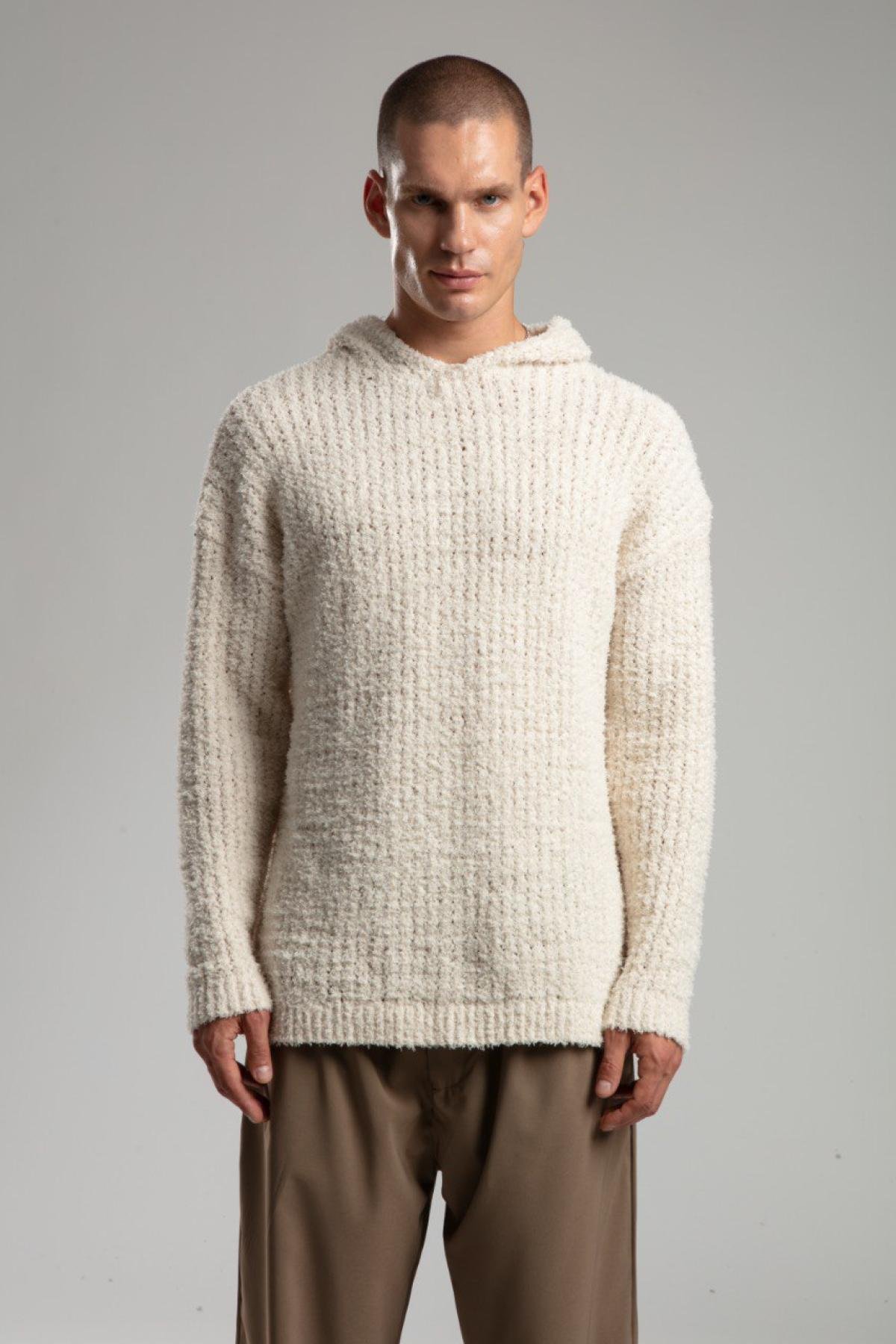 Men hooded sweater wholesale Off White color Wholesale Jumper Cardigan