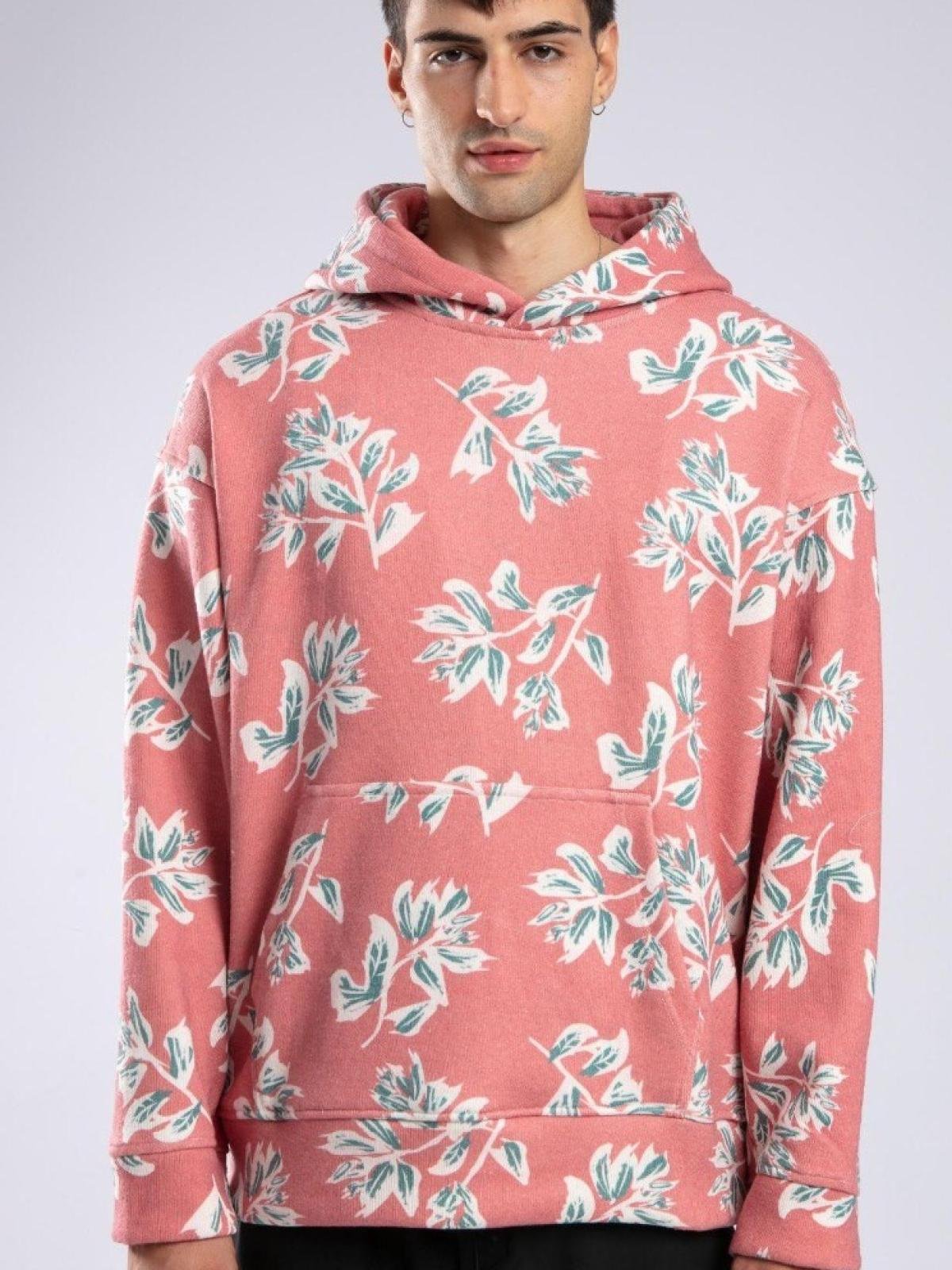 Patterned hoodie mens sale