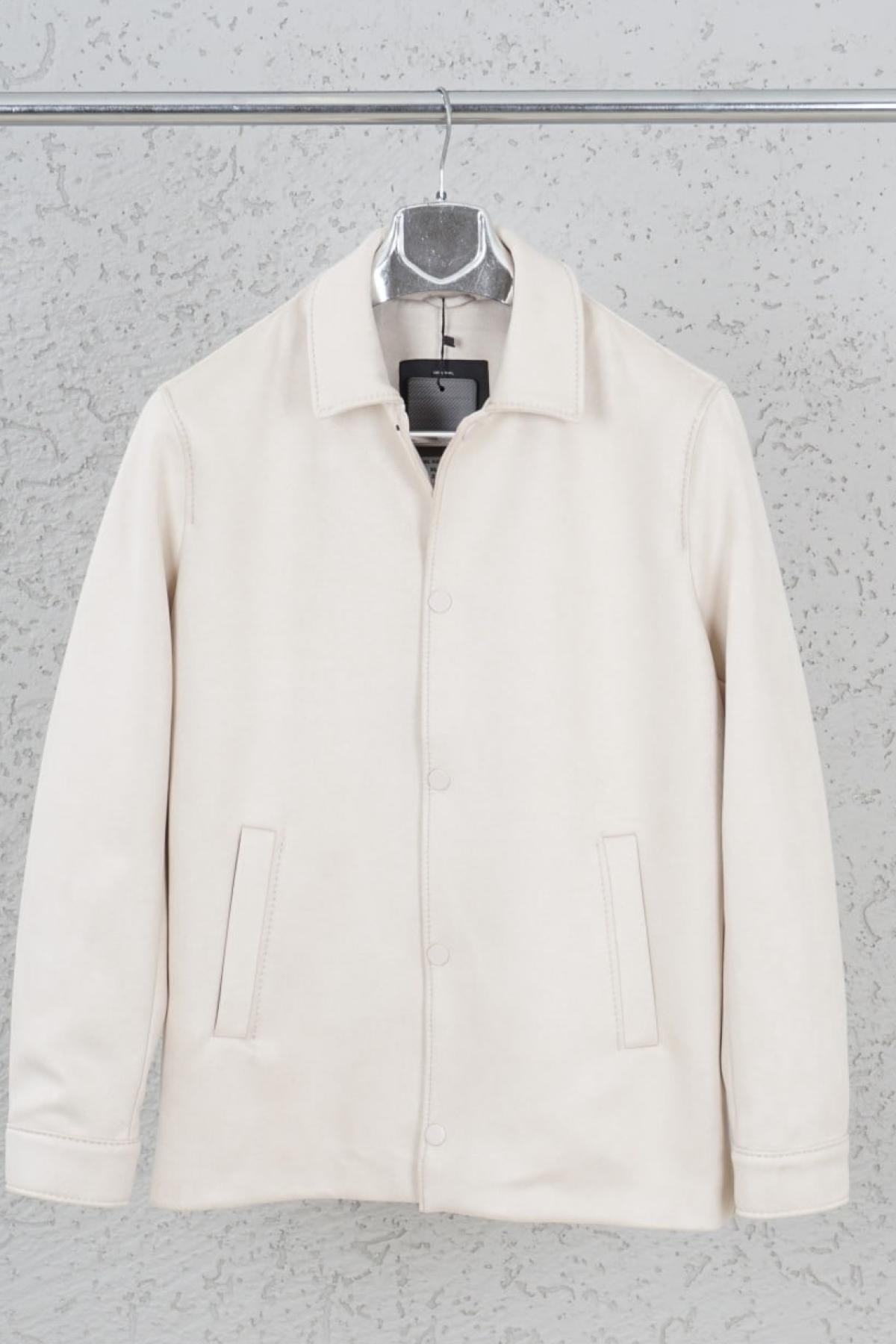 Ivory suede jacket shop