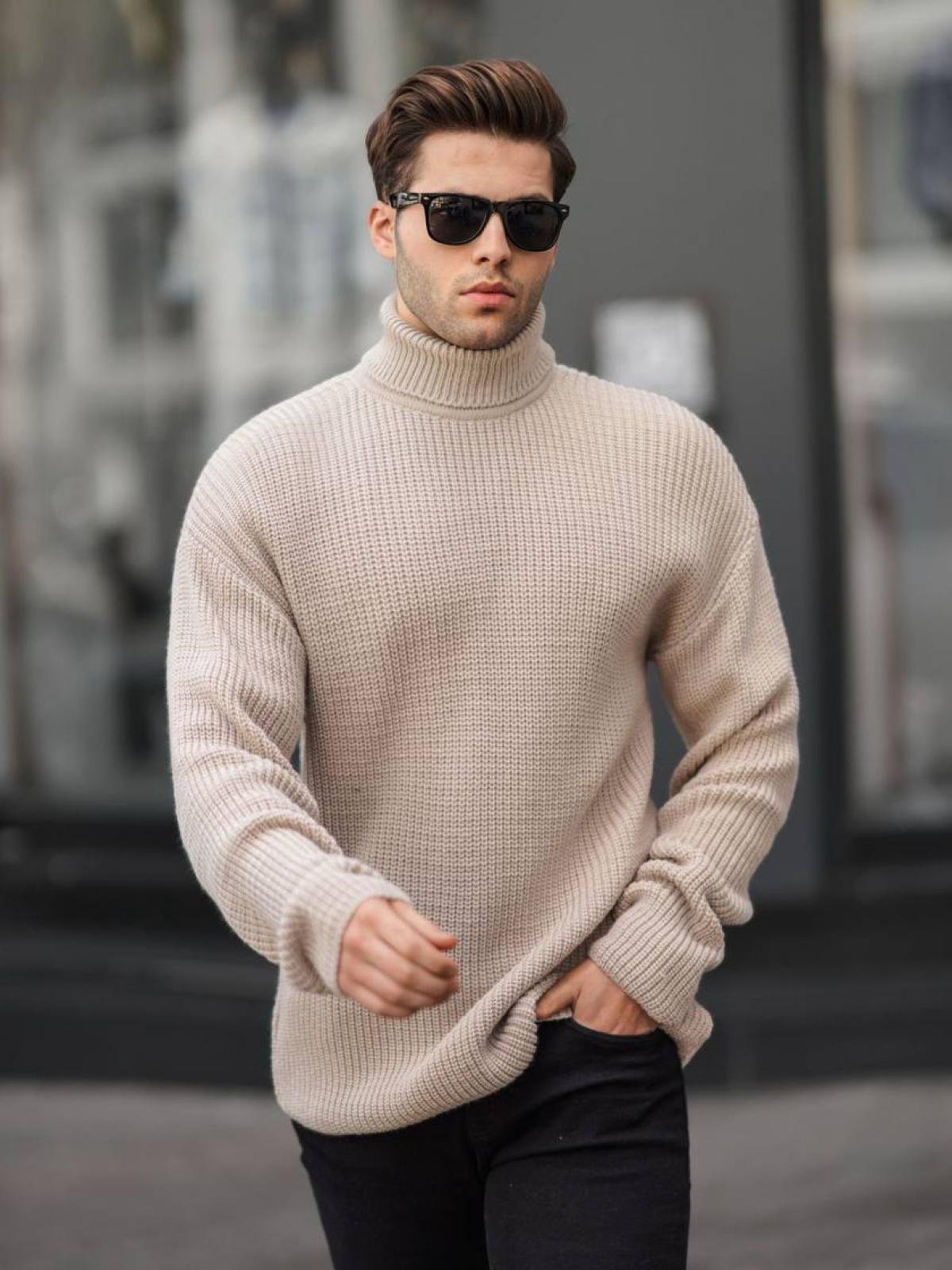 Champagne turtleneck mens sale