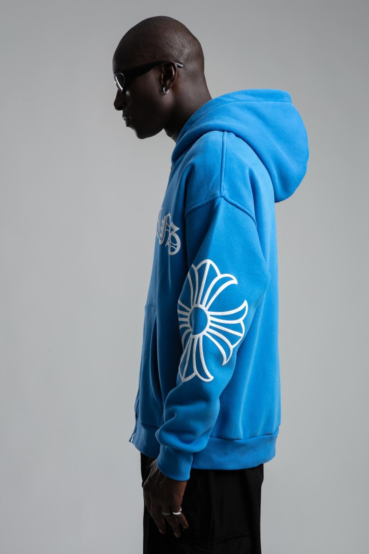 No Minimum Wholesale Men Mink Printed Zip Up Hoodies