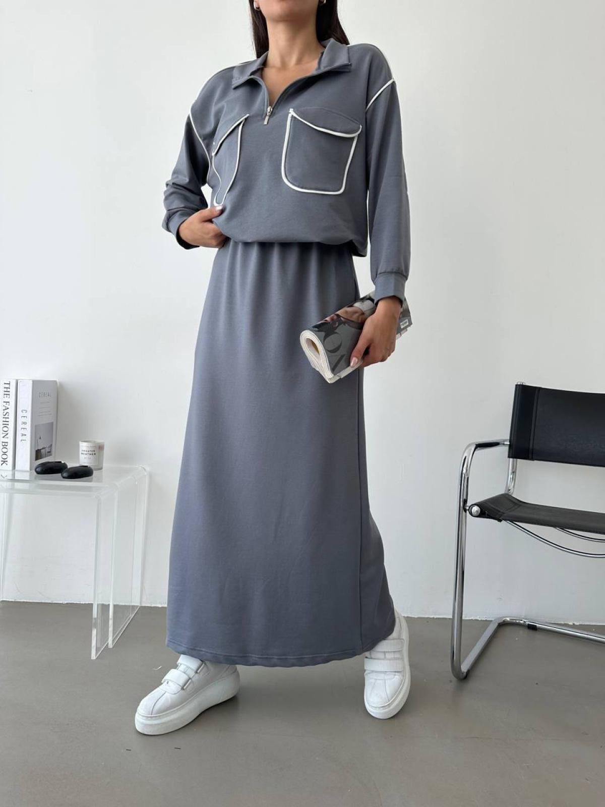 Sweatshirt skirt set store