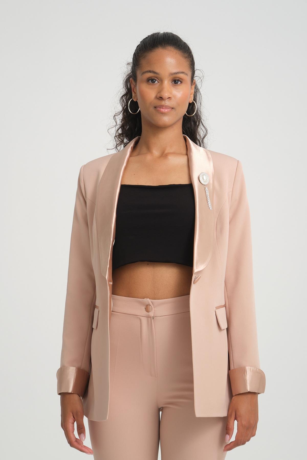 スーツ SEMI COUTURE Women Suit Jackets Y5SM06V560 Beige SEMICOUTURE: Jacket woman - Beige | Semicouture blazer
