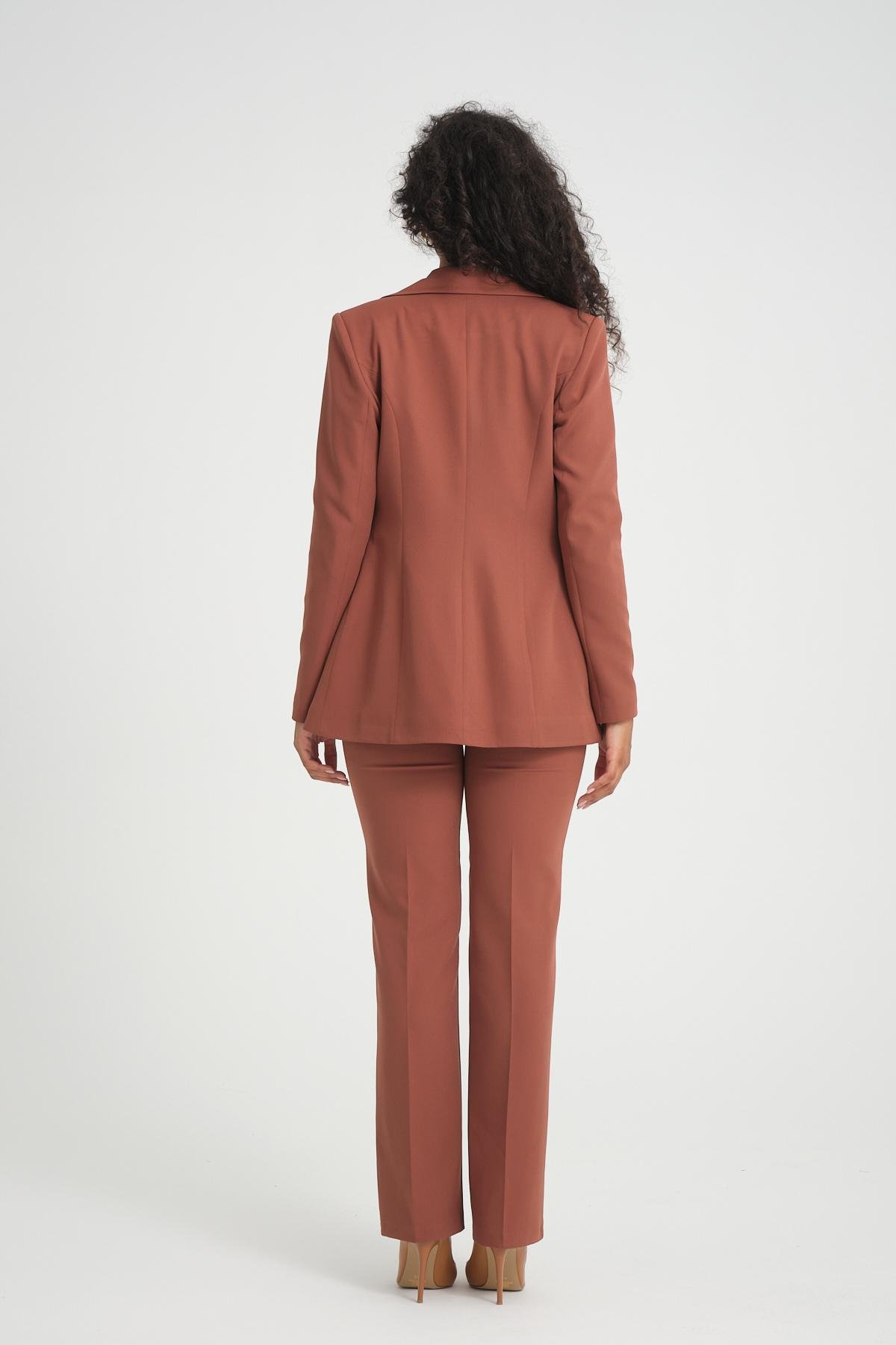スーツ PATOU Women Suit Jackets JA0420185220A Brown Patou Brown Wool Blend Blazer - Brown - Women | JA0420185220A