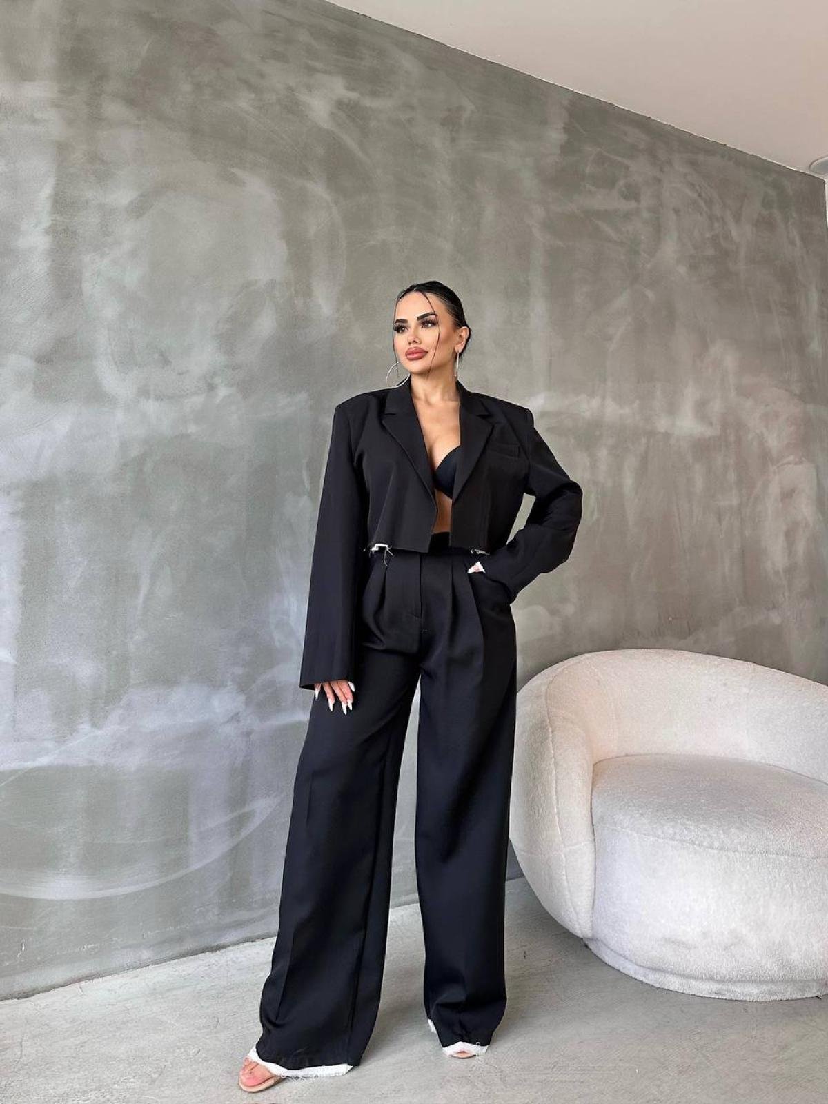 Cropped pantsuit discount