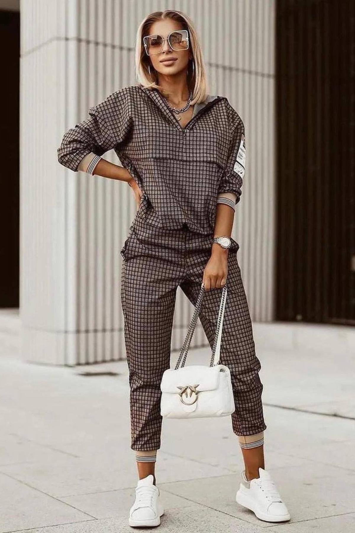 Checkered tracksuit womens shop