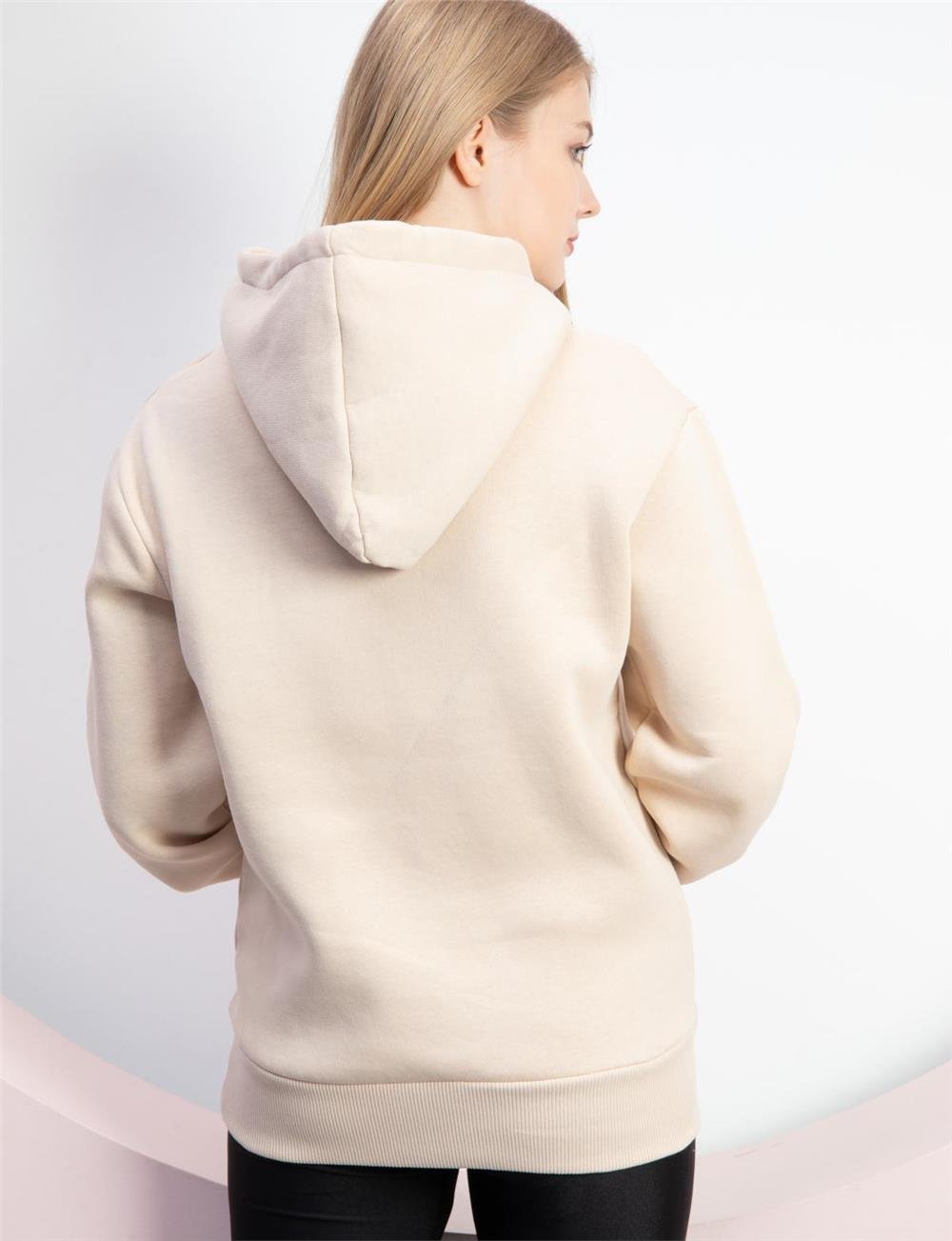 Women hoodie wholesale Light Beige color Wholesale Sweatshirt