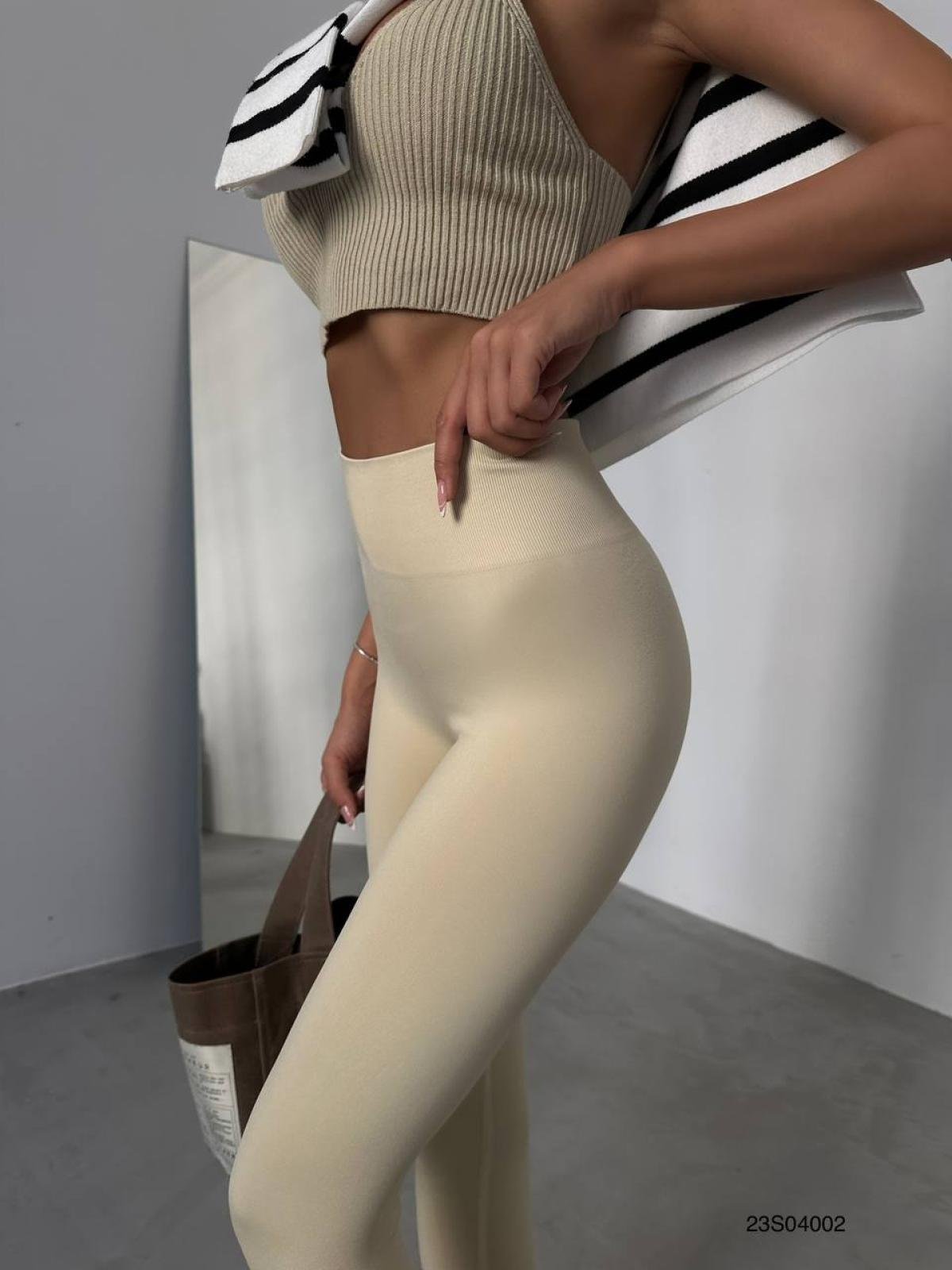 Women leggings wholesale Cream color - wholesale clothing