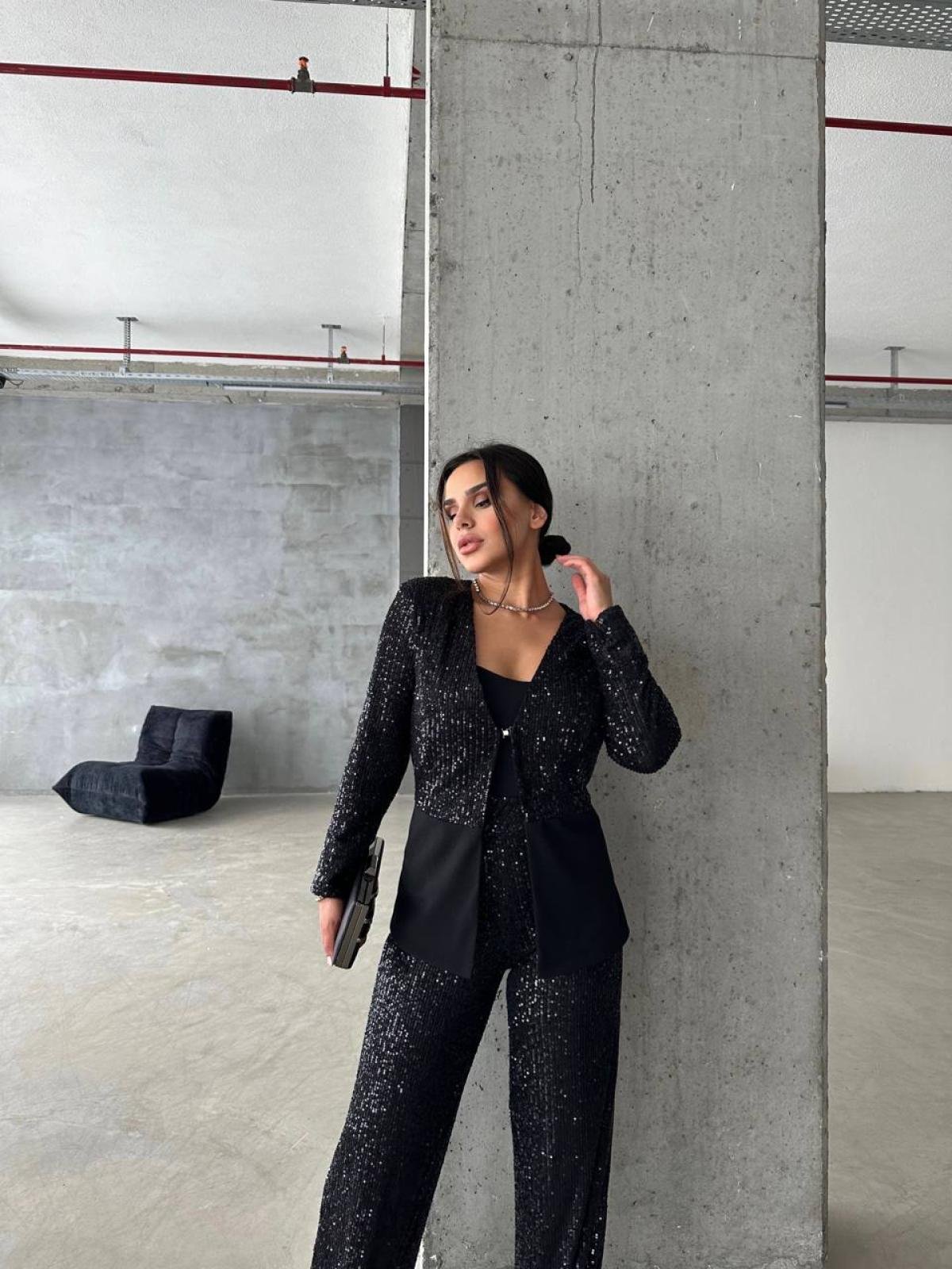 Ladies sequin suit online