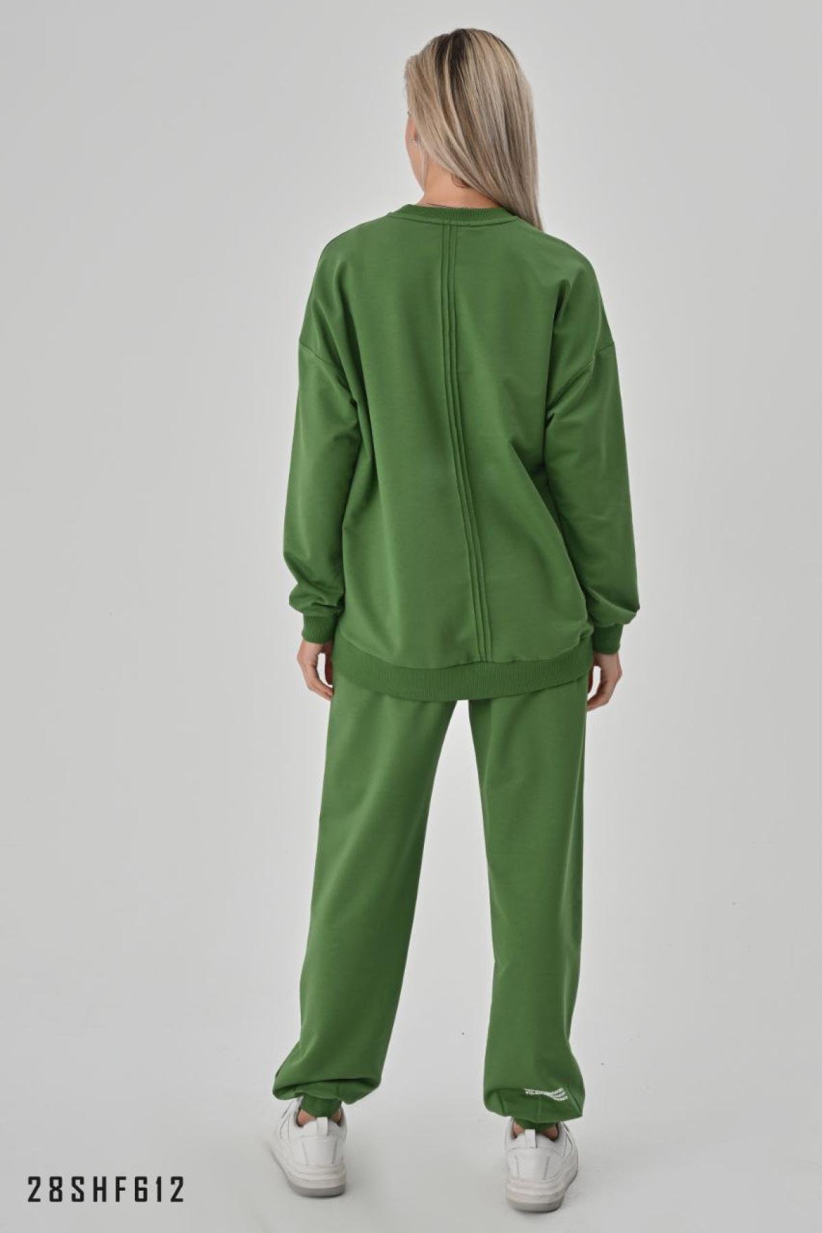 Green sweatsuit women's cheap